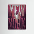 NEW YORK 1 Red | Fine Art Poster | PlasteringPosters.com