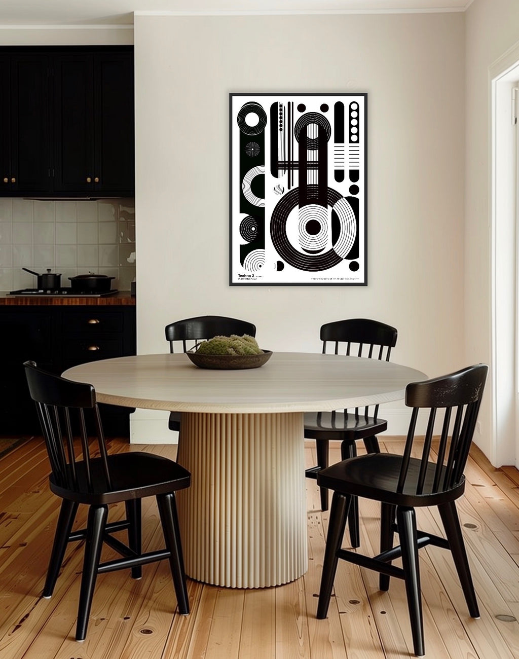 BAUHAUS 1919-1933 Techno 2 V1 | Geometric Techno Art Poster | PlasteringPosters.com