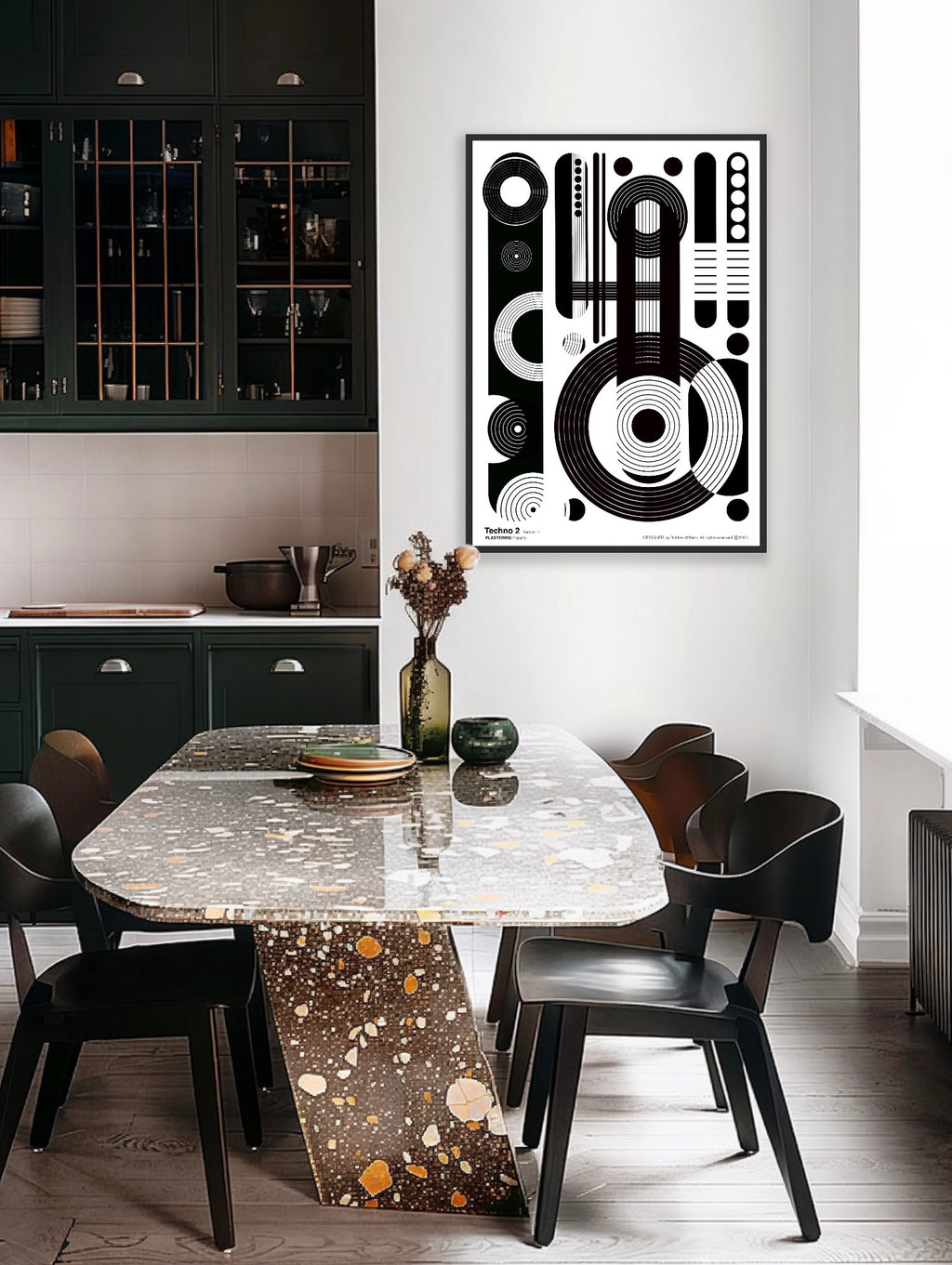 BAUHAUS 1919-1933 Techno 2 V1 | Geometric Techno Art Poster | PlasteringPosters.com
