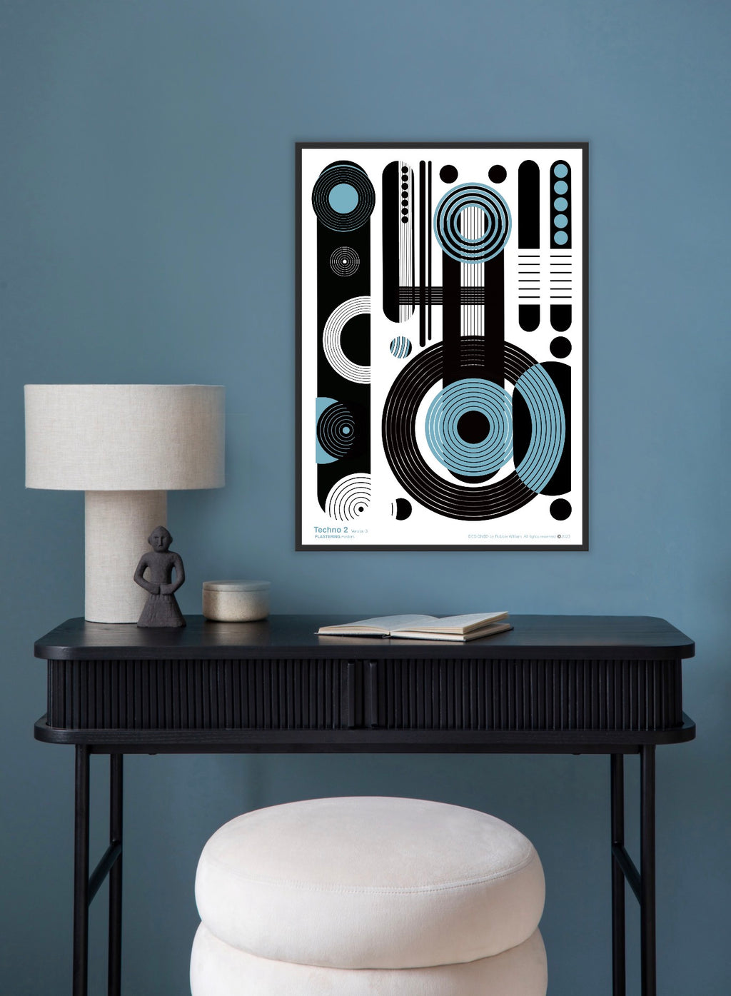 BAUHAUS 1919-1933 Techno 2 V3 | Geometric Techno Art Poster | PlasteringPosters.com