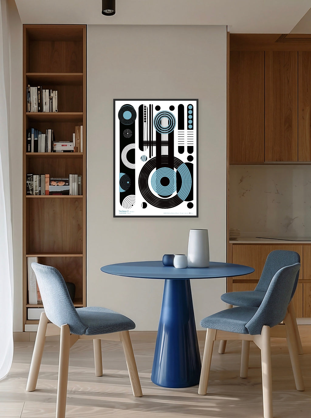 BAUHAUS 1919-1933 Techno 2 V3 | Geometric Techno Art Poster | PlasteringPosters.com