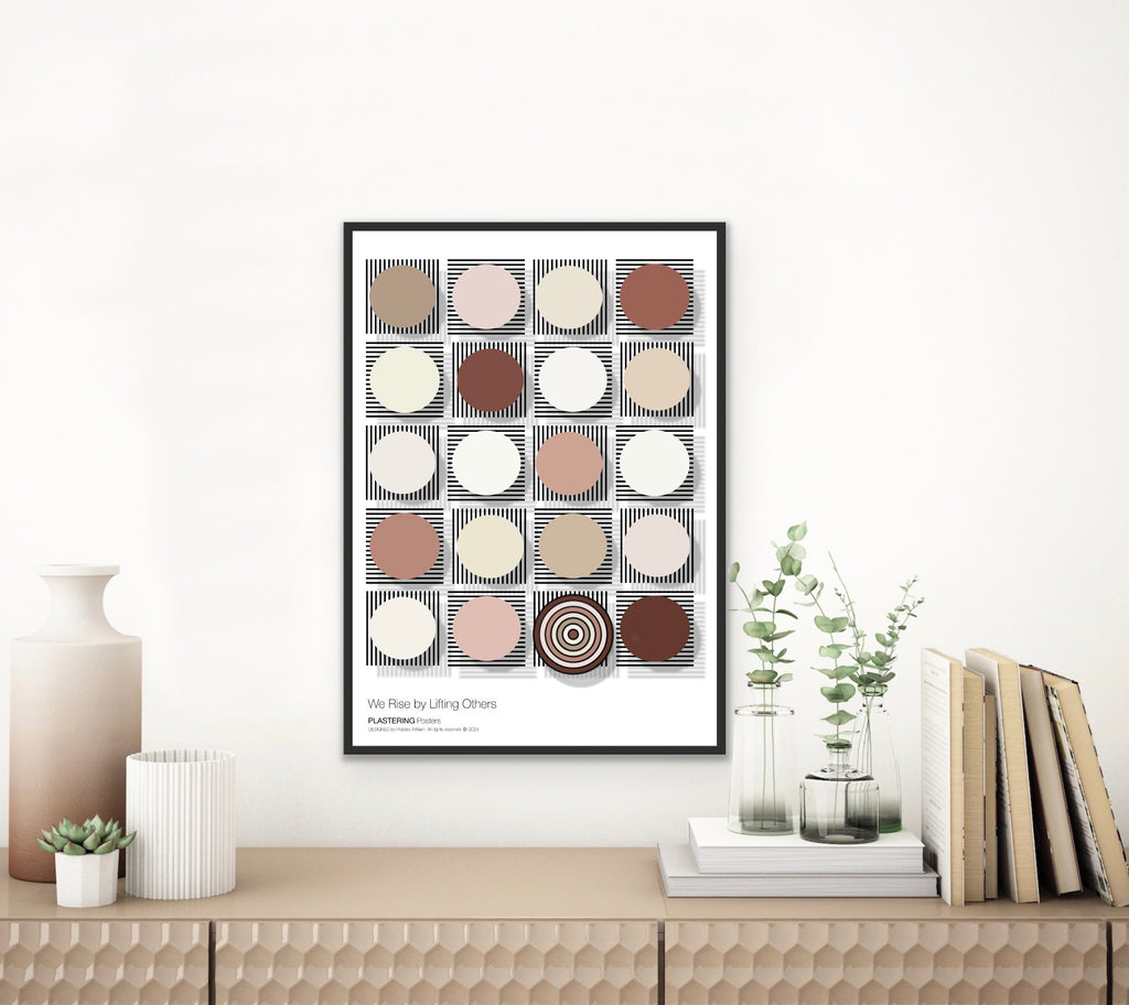 BAUHAUS 1919-1933 D003 V5 | We Rise By Lifting Others | Fine Art Poster | PlasteringPosters.com