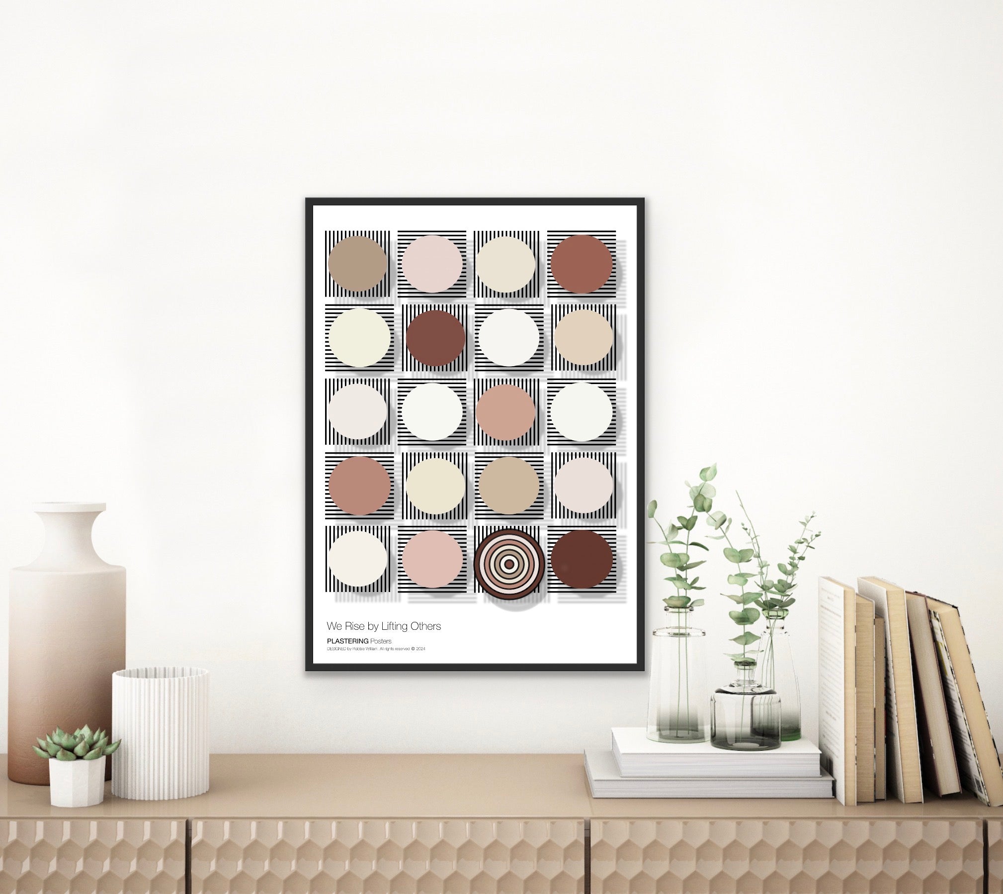 BAUHAUS 1919-1933 D003 V5 | We Rise By Lifting Others | Fine Art Poster | PlasteringPosters.com