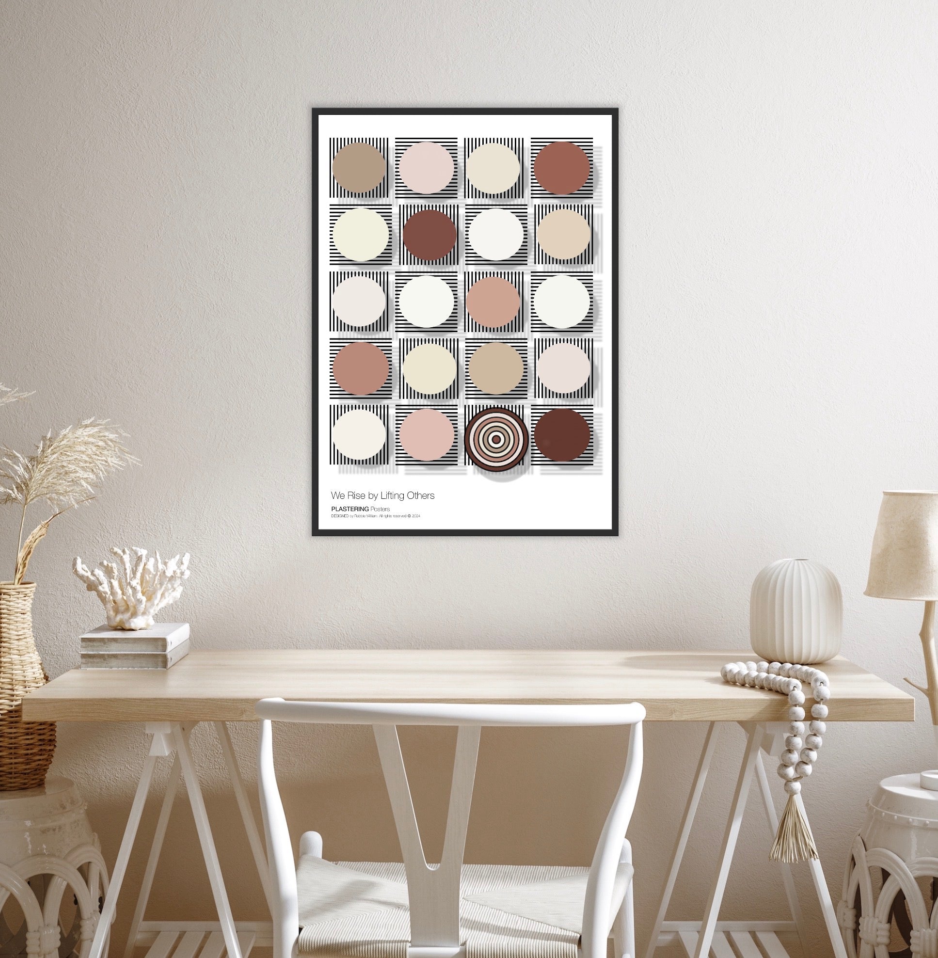 BAUHAUS 1919-1933 D003 V5 | We Rise By Lifting Others | Fine Art Poster | PlasteringPosters.com