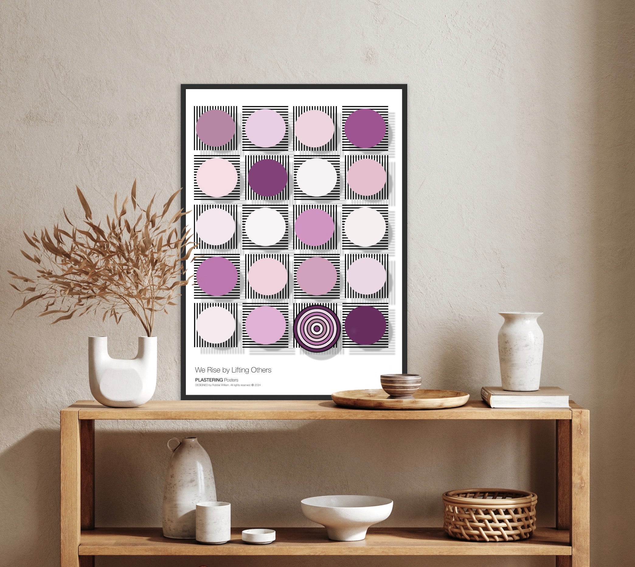 BAUHAUS 1919-1933 D003 V4 | We Rise By Lifting Others | Fine Art Poster | PlasteringPosters.com