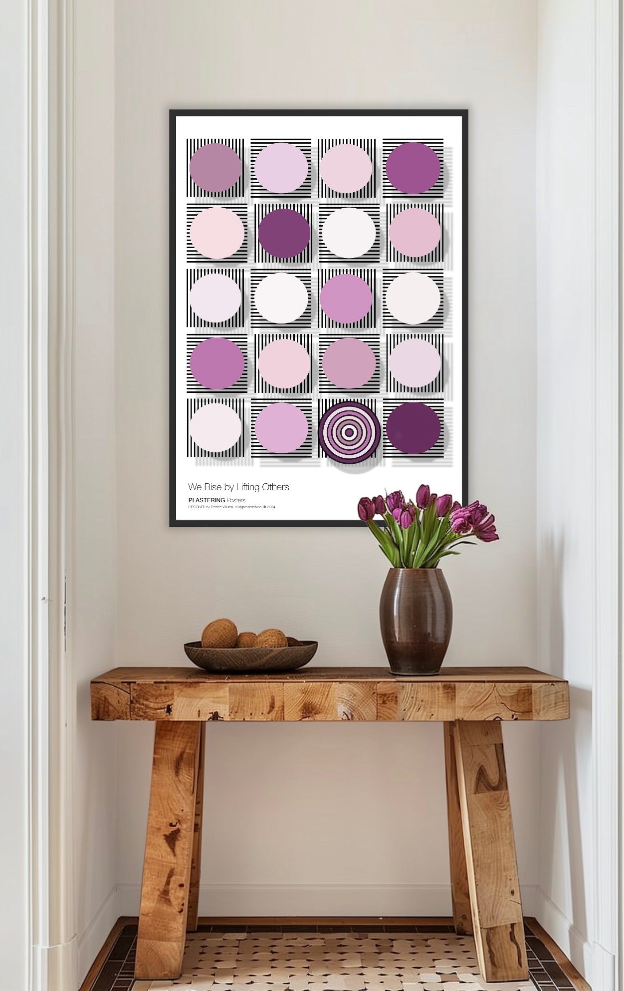 BAUHAUS 1919-1933 D003 V4 | We Rise By Lifting Others | Fine Art Poster | PlasteringPosters.com
