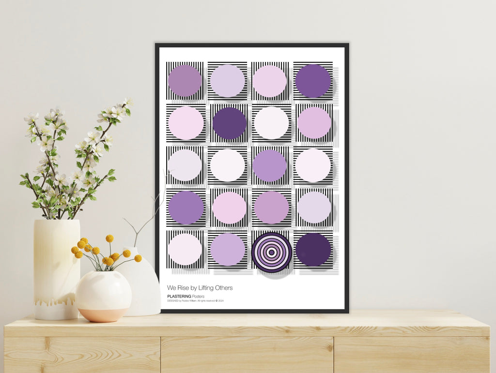 BAUHAUS 1919-1933 D003 V3 | We Rise By Lifting Others | Fine Art Poster | PlasteringPosters.com