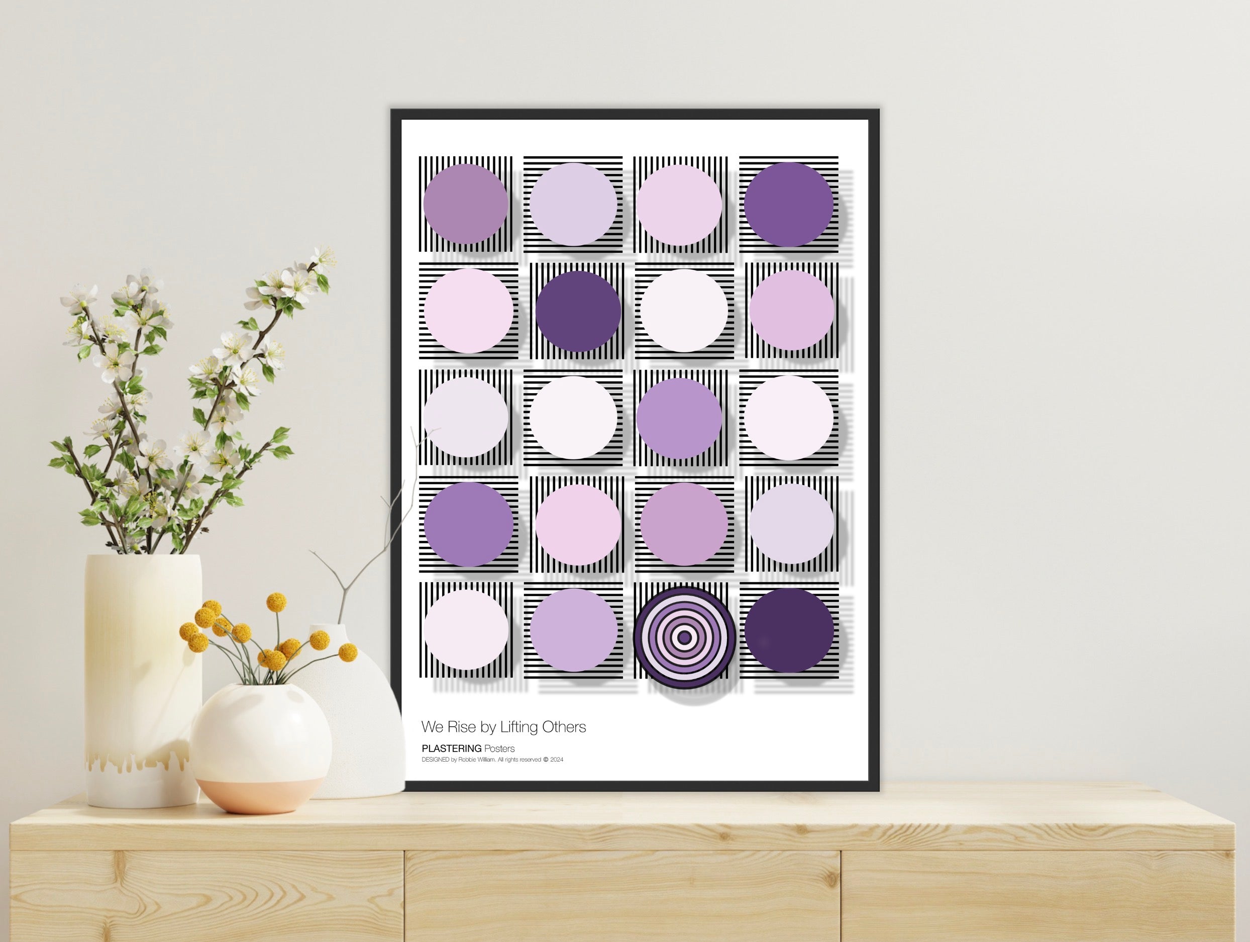 BAUHAUS 1919-1933 D003 V3 | We Rise By Lifting Others | Fine Art Poster | PlasteringPosters.com