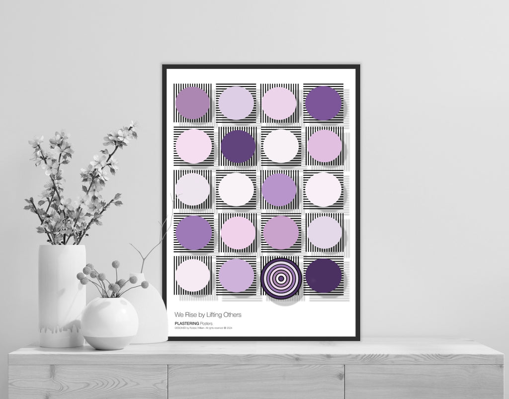 BAUHAUS 1919-1933 D003 V3 | We Rise By Lifting Others | Fine Art Poster | PlasteringPosters.com