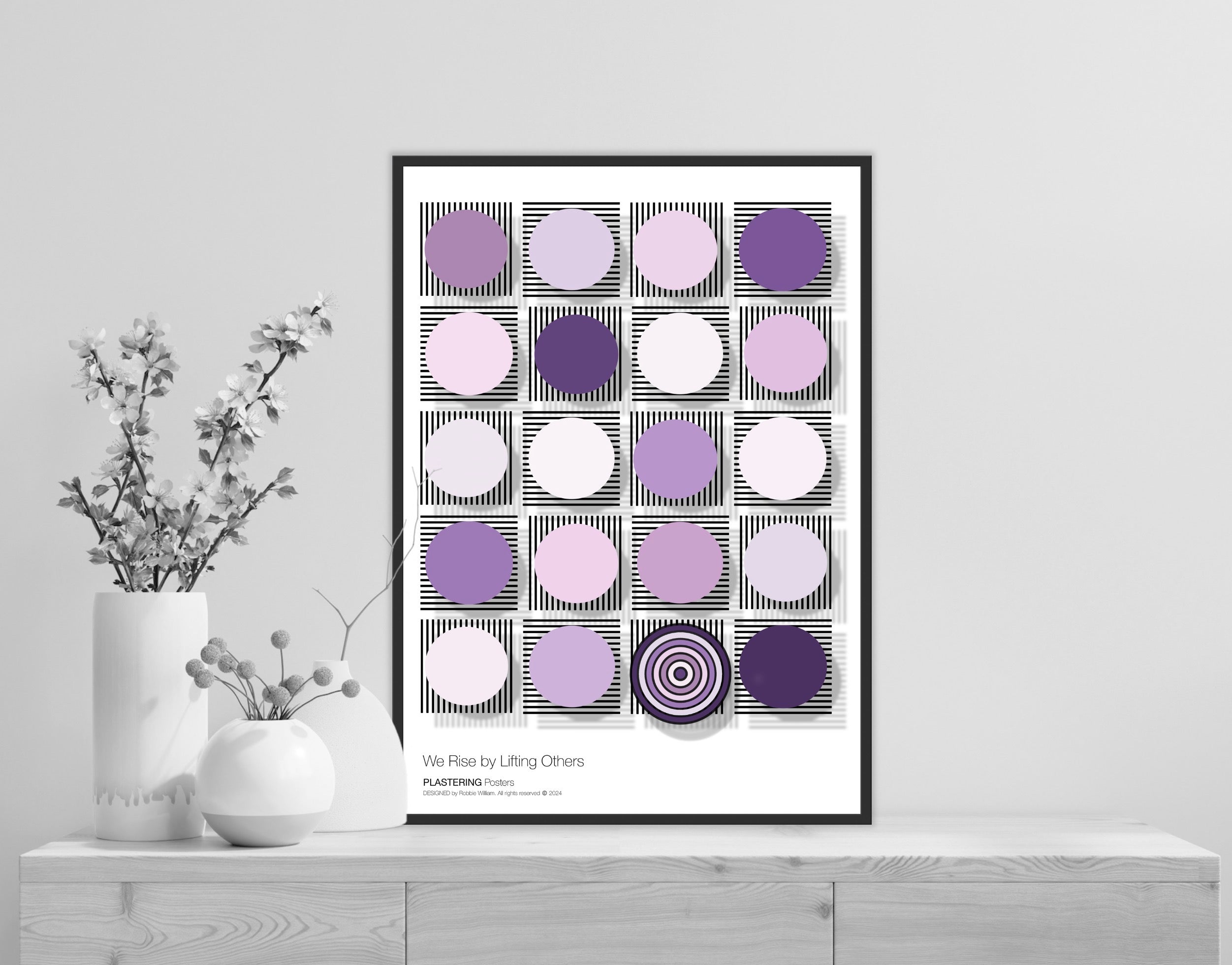 BAUHAUS 1919-1933 D003 V3 | We Rise By Lifting Others | Fine Art Poster | PlasteringPosters.com