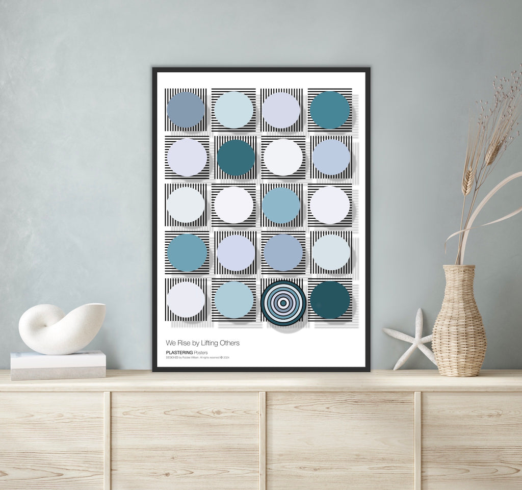 BAUHAUS 1919-1933 D003 V2 | We Rise By Lifting Others | Fine Art Poster | PlasteringPosters.com