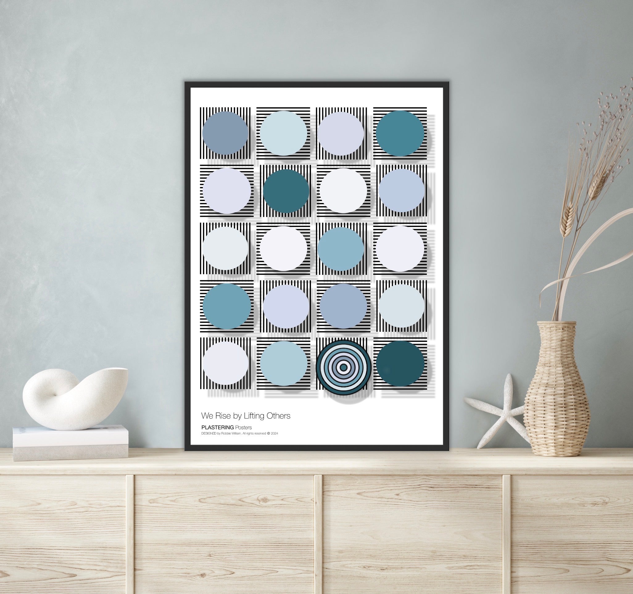 BAUHAUS 1919-1933 D003 V2 | We Rise By Lifting Others | Fine Art Poster | PlasteringPosters.com