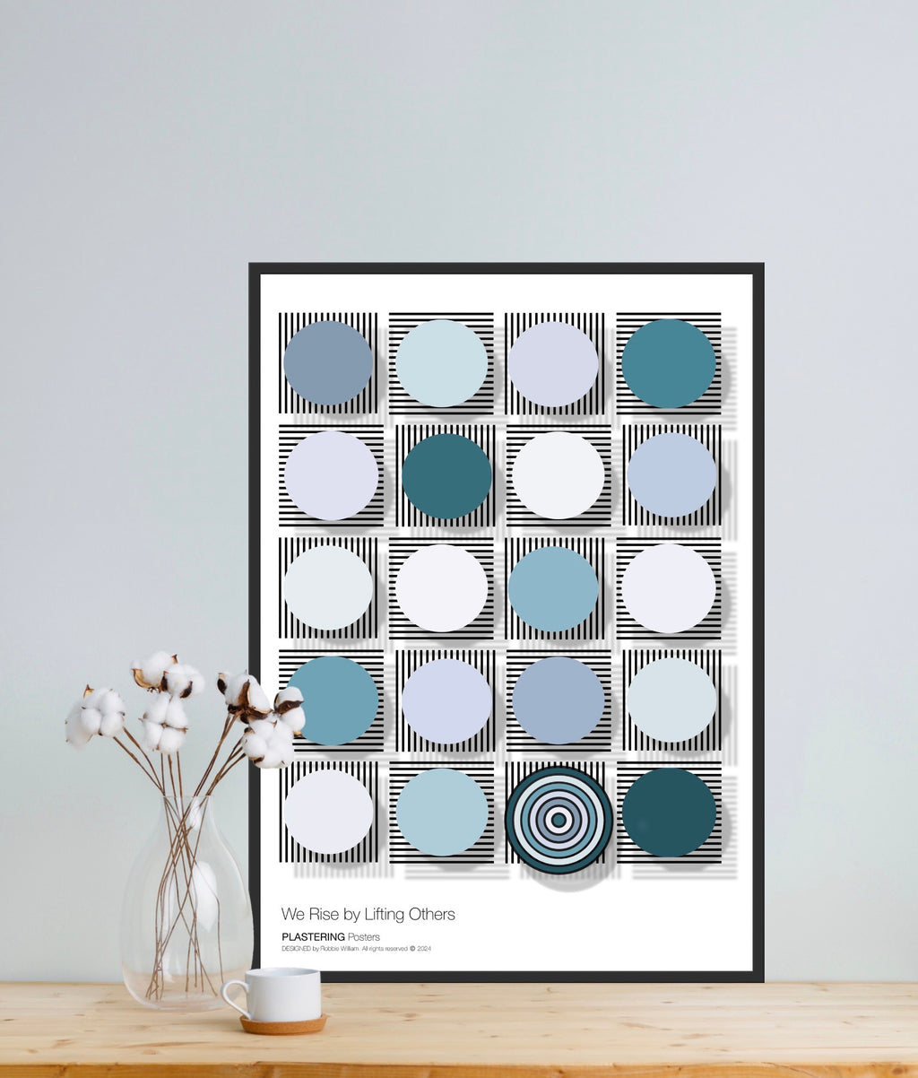 BAUHAUS 1919-1933 D003 V2 | We Rise By Lifting Others | Fine Art Poster | PlasteringPosters.com