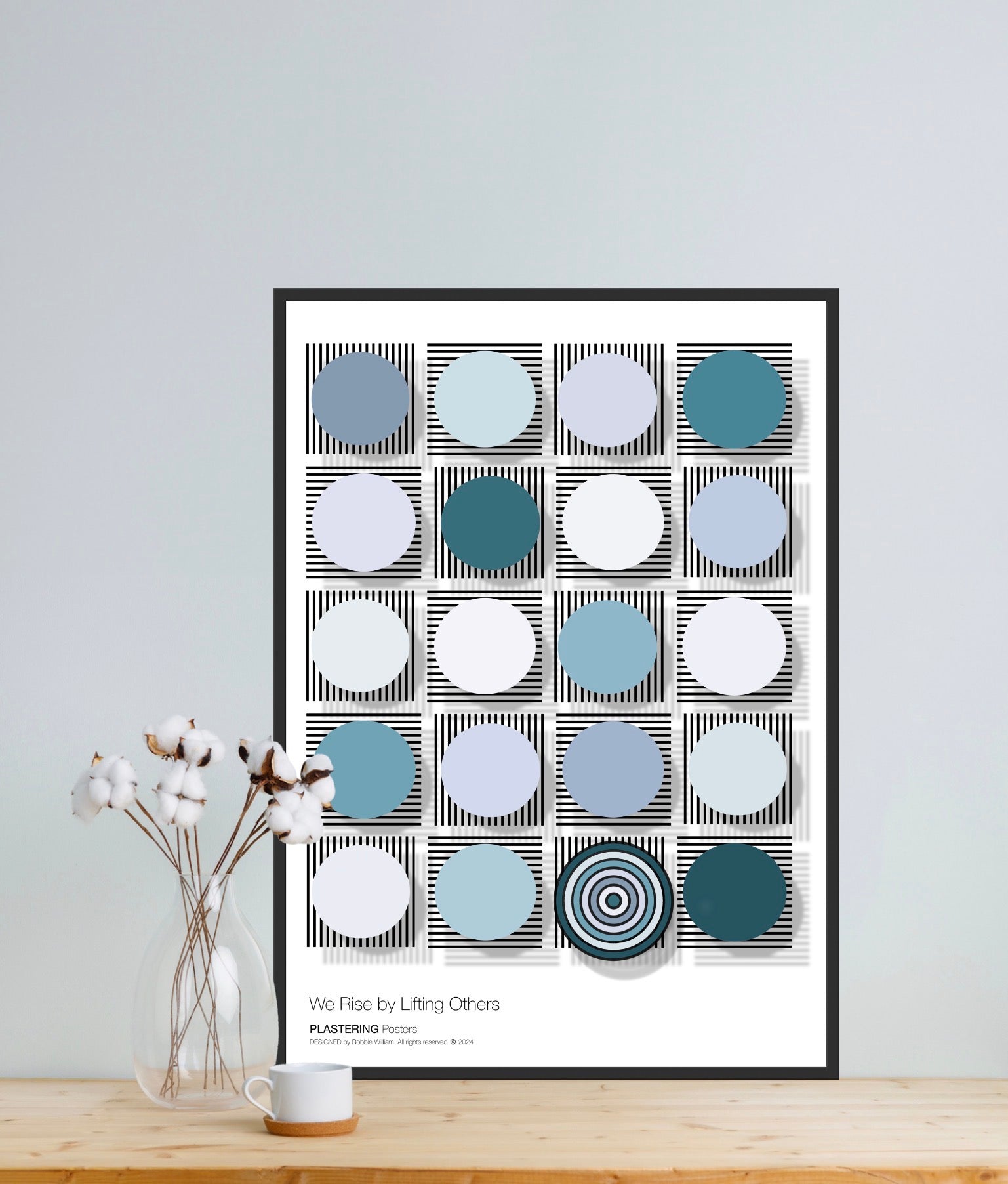 BAUHAUS 1919-1933 D003 V2 | We Rise By Lifting Others | Fine Art Poster | PlasteringPosters.com