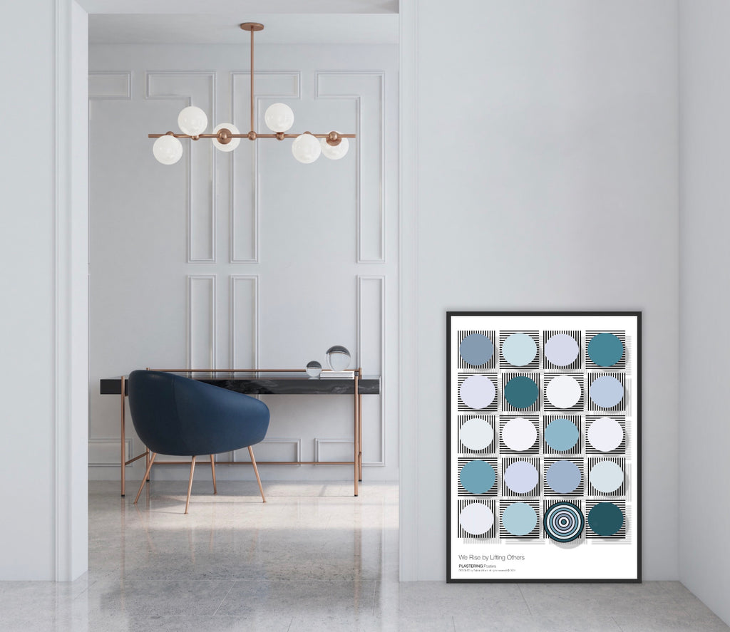 BAUHAUS 1919-1933 D003 V2 | We Rise By Lifting Others | Fine Art Poster | PlasteringPosters.com