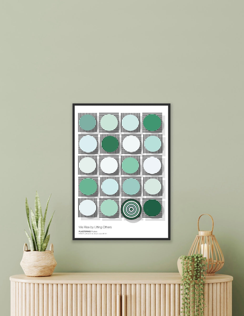 BAUHAUS 1919-1933 D003 V1 - We Rise By Lifting Others | Fine Art Poster | PlasteringPosters.com