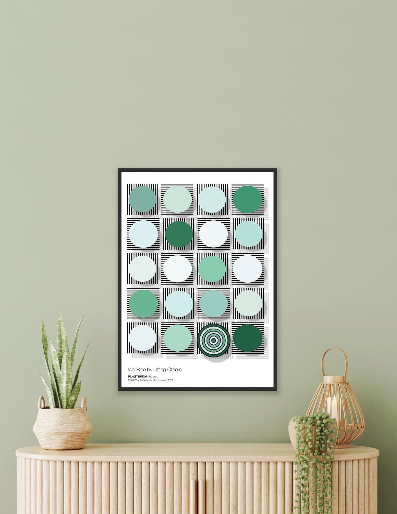 BAUHAUS 1919-1933 D003 V1 - We Rise By Lifting Others | Fine Art Poster | PlasteringPosters.com