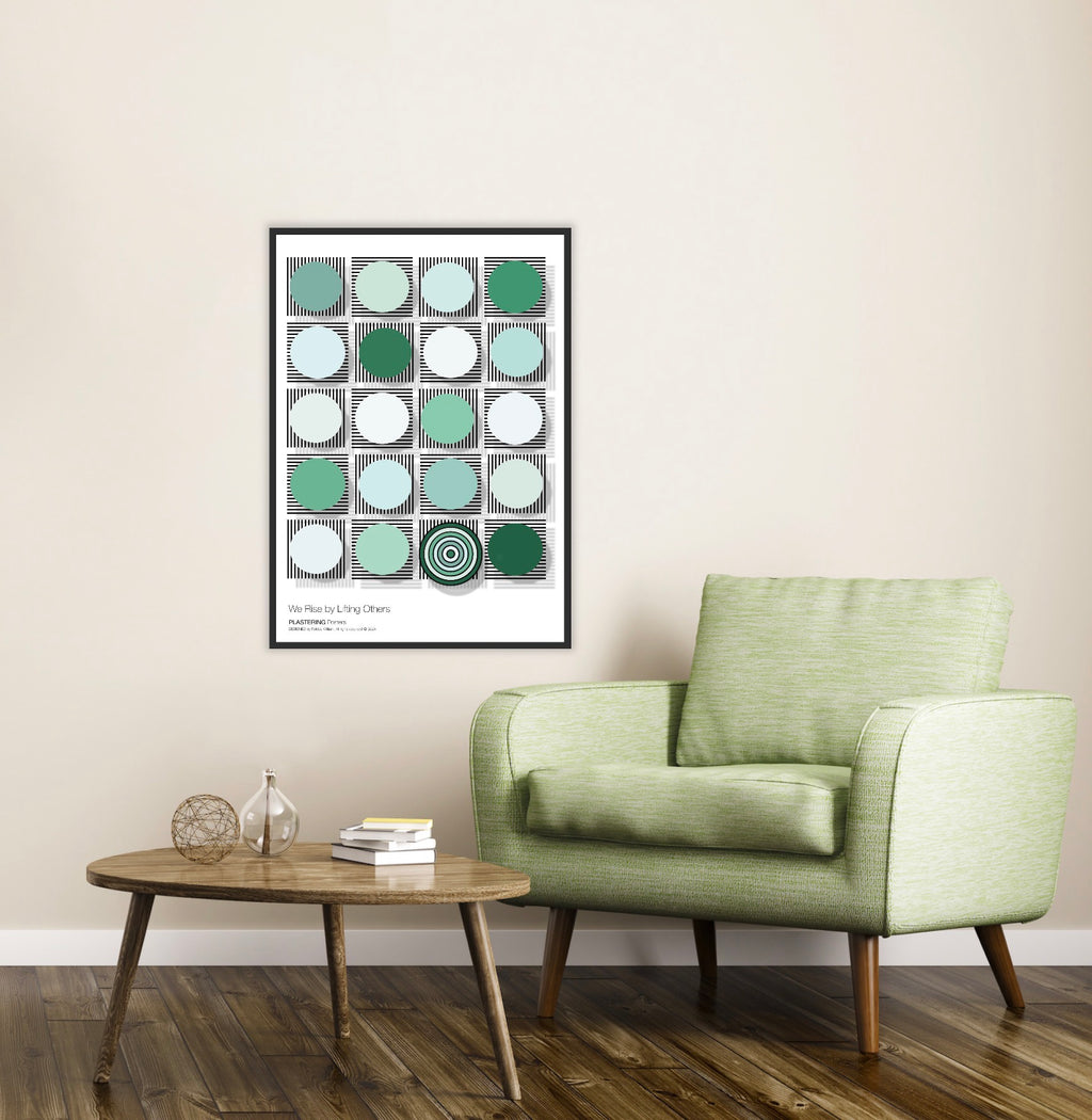 BAUHAUS 1919-1933 D003 V1 - We Rise By Lifting Others | Fine Art Poster | PlasteringPosters.com