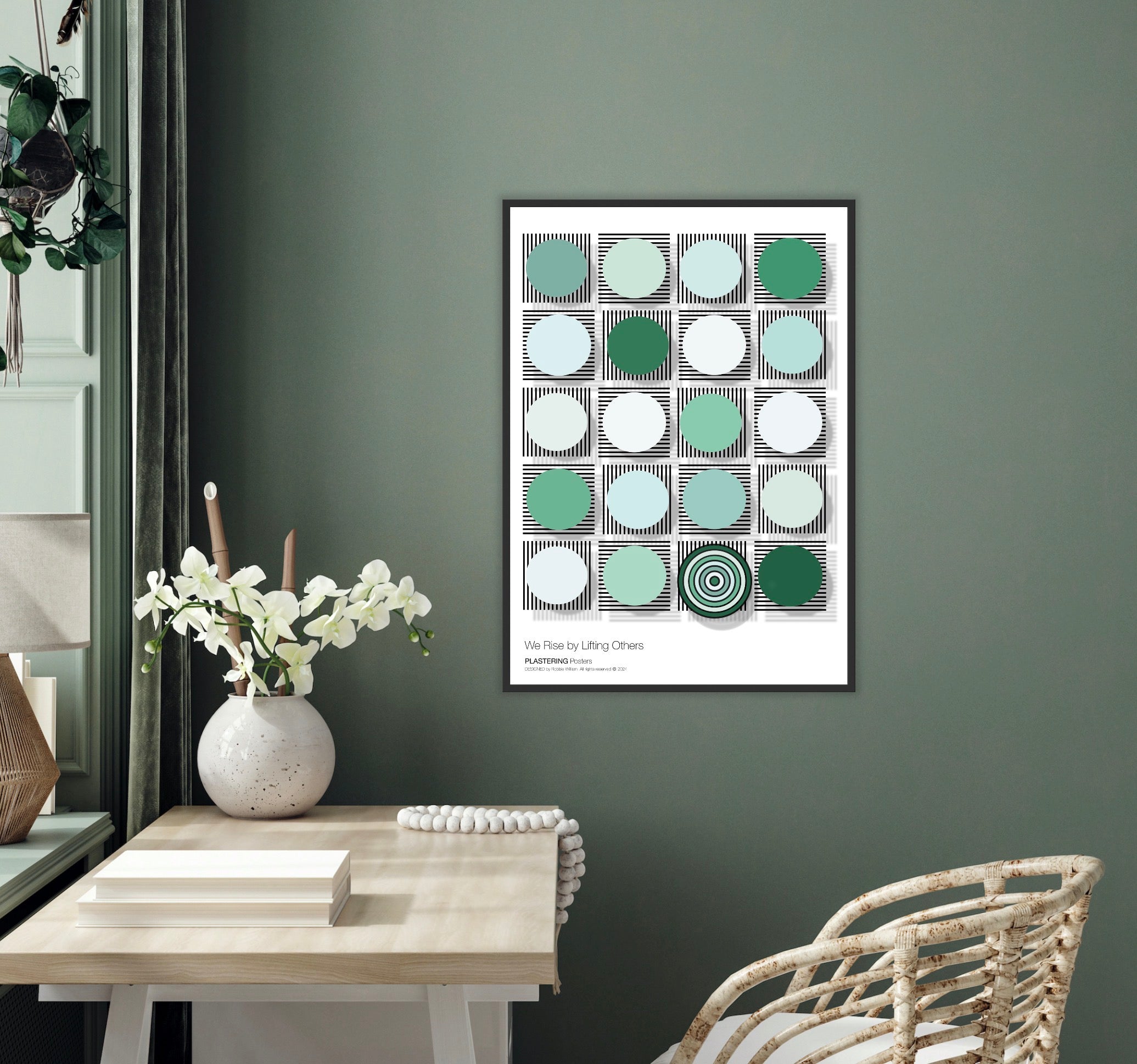 BAUHAUS 1919-1933 D003 V1 - We Rise By Lifting Others | Fine Art Poster | PlasteringPosters.com