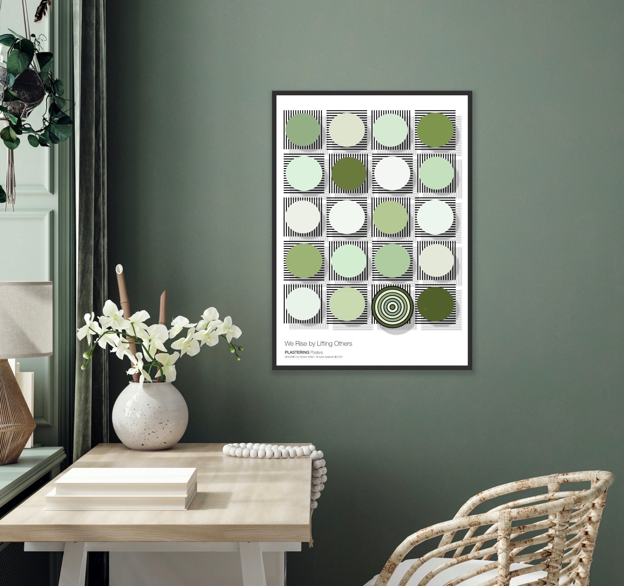 BAUHAUS 1919-1933 D003 V6 | We Rise By Lifting Others | Fine Art Poster | PlasteringPosters.com