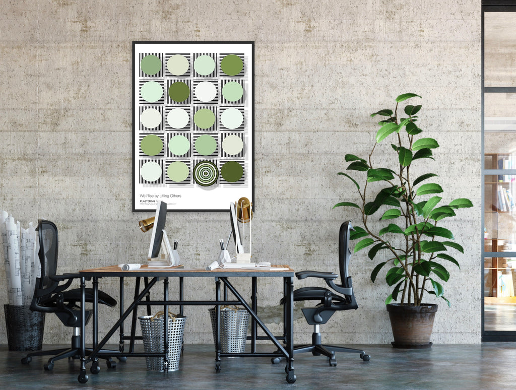 BAUHAUS 1919-1933 D003 V6 | We Rise By Lifting Others | Fine Art Poster | PlasteringPosters.com