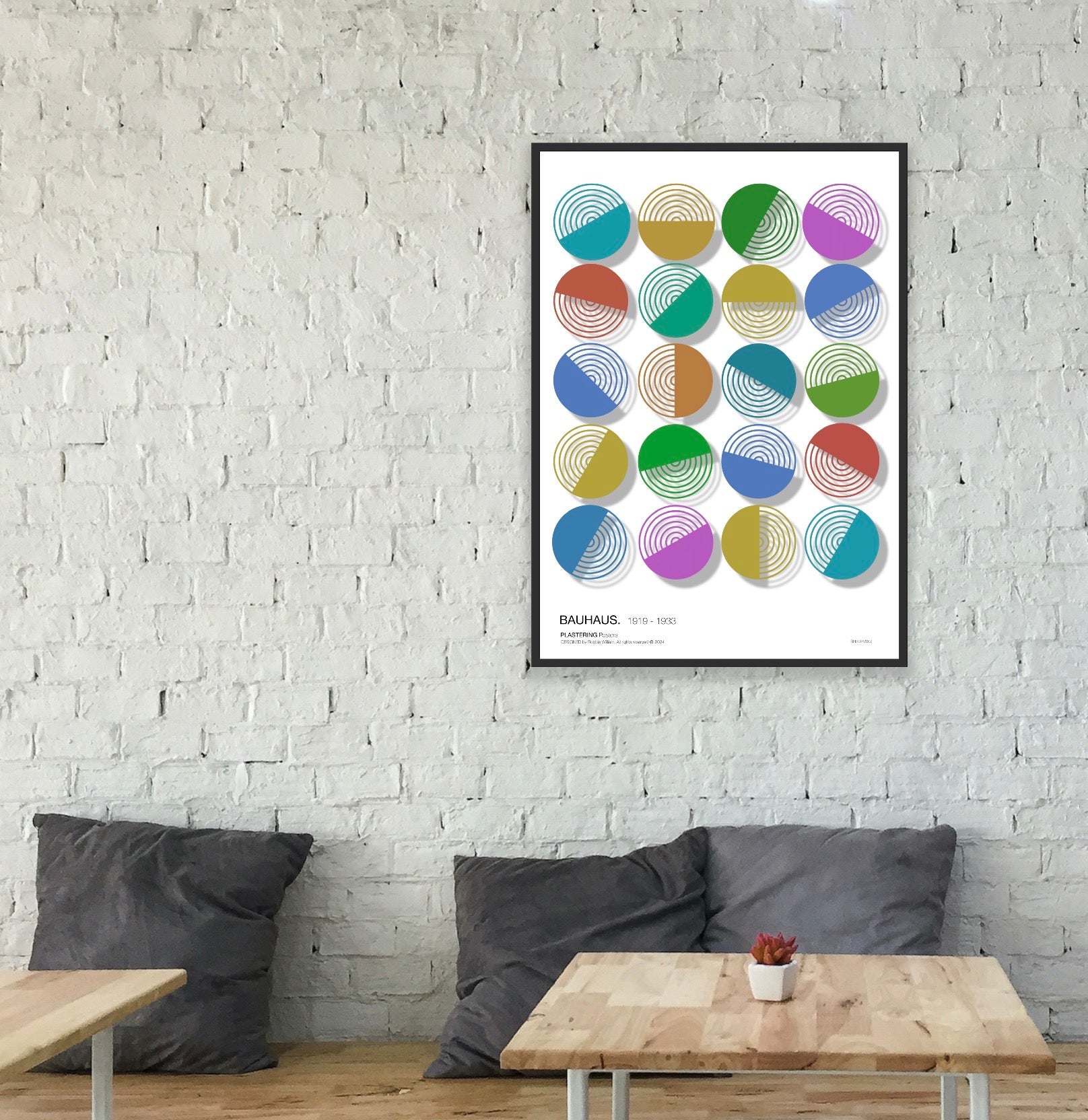 BAUHAUS 1919-1933 D001 V7 | Fine Art Poster | PlasteringPosters.com