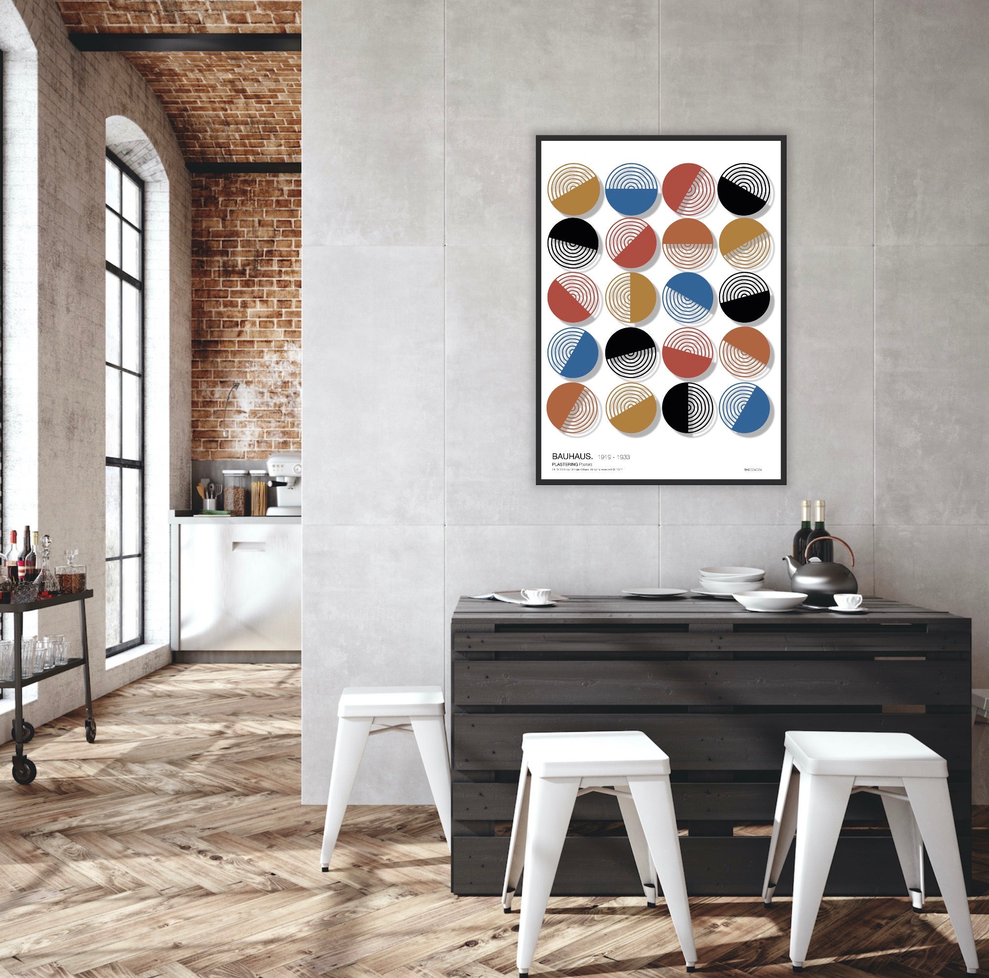 BAUHAUS 1919-1933 D001 V4 | Fine Art Poster | PlasteringPosters.com