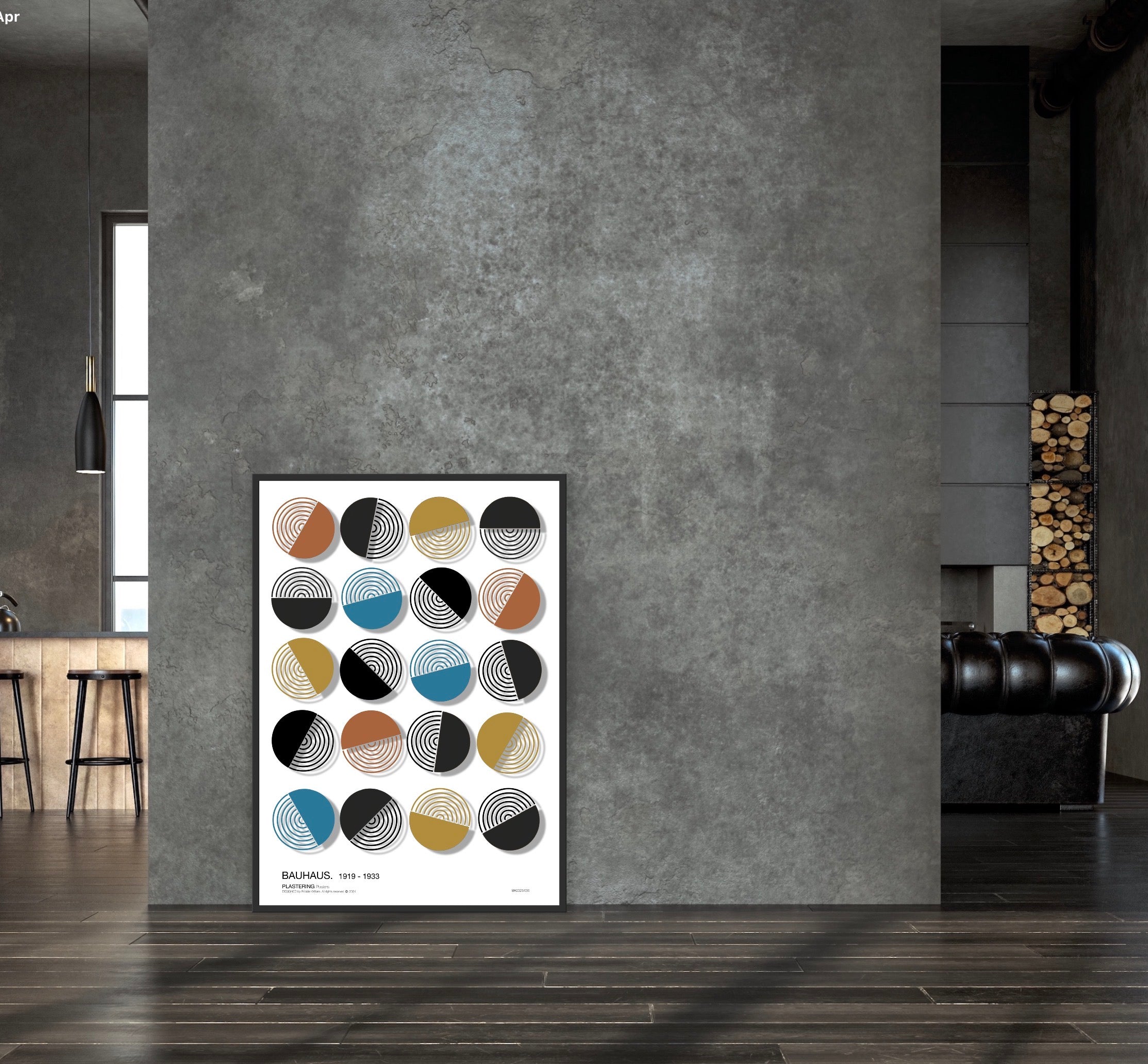 BAUHAUS 1919-1933 D001 V5 | Fine Art Poster | PlasteringPosters.com