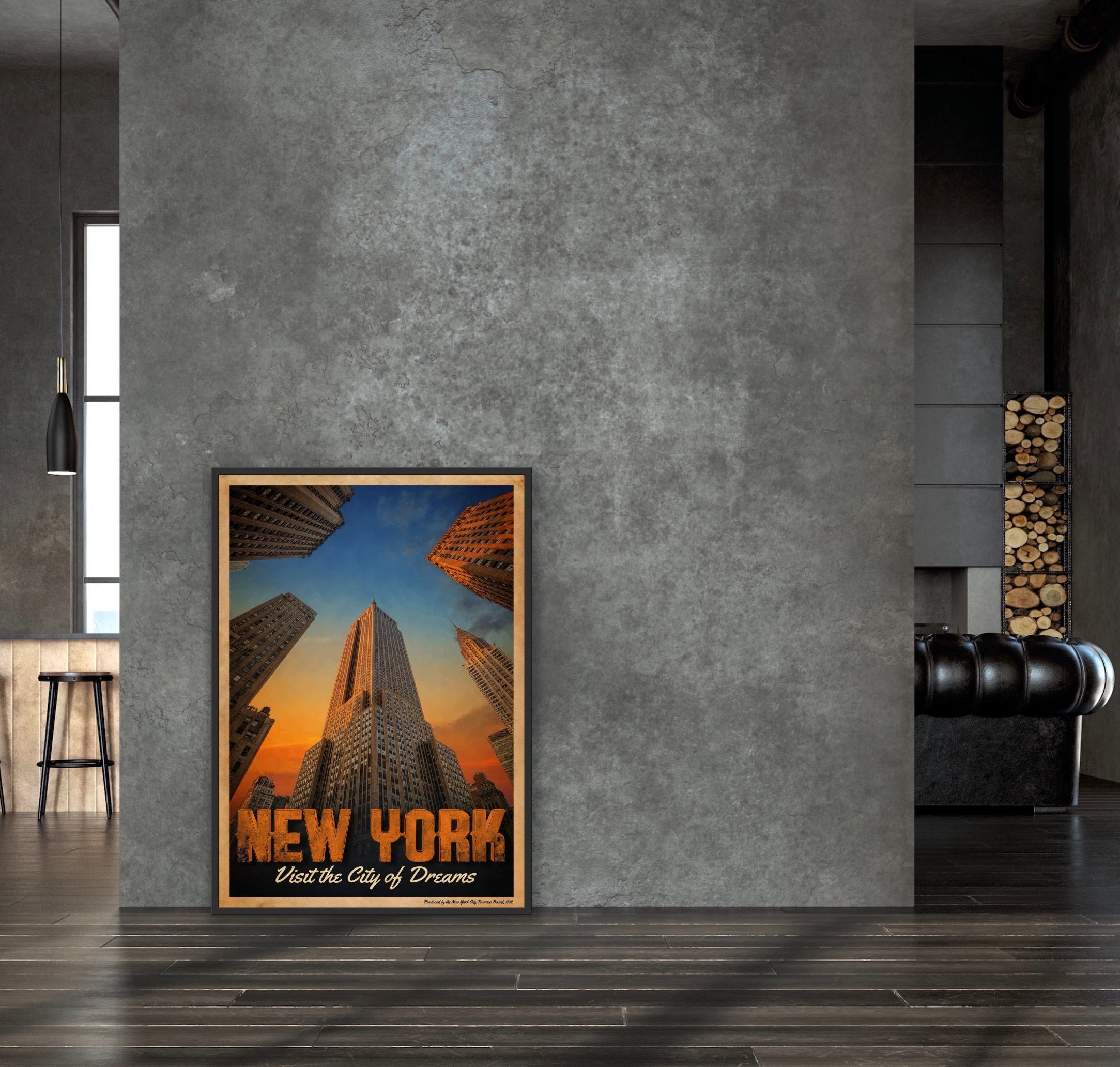 SKY'S THE LIMIT | New York Fine Art Poster | PlasteringPosters.com