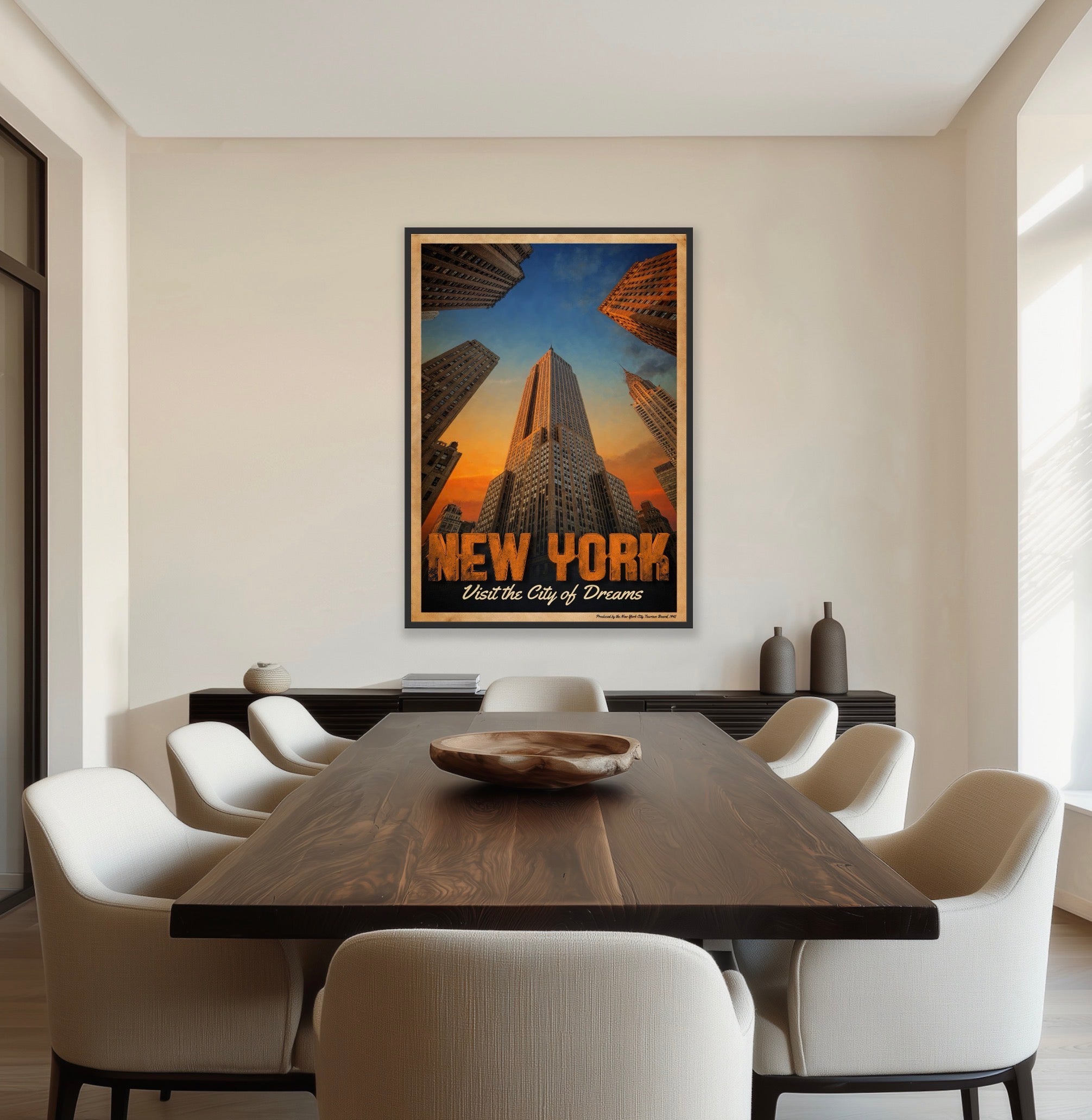 SKY'S THE LIMIT | New York Fine Art Poster | PlasteringPosters.com