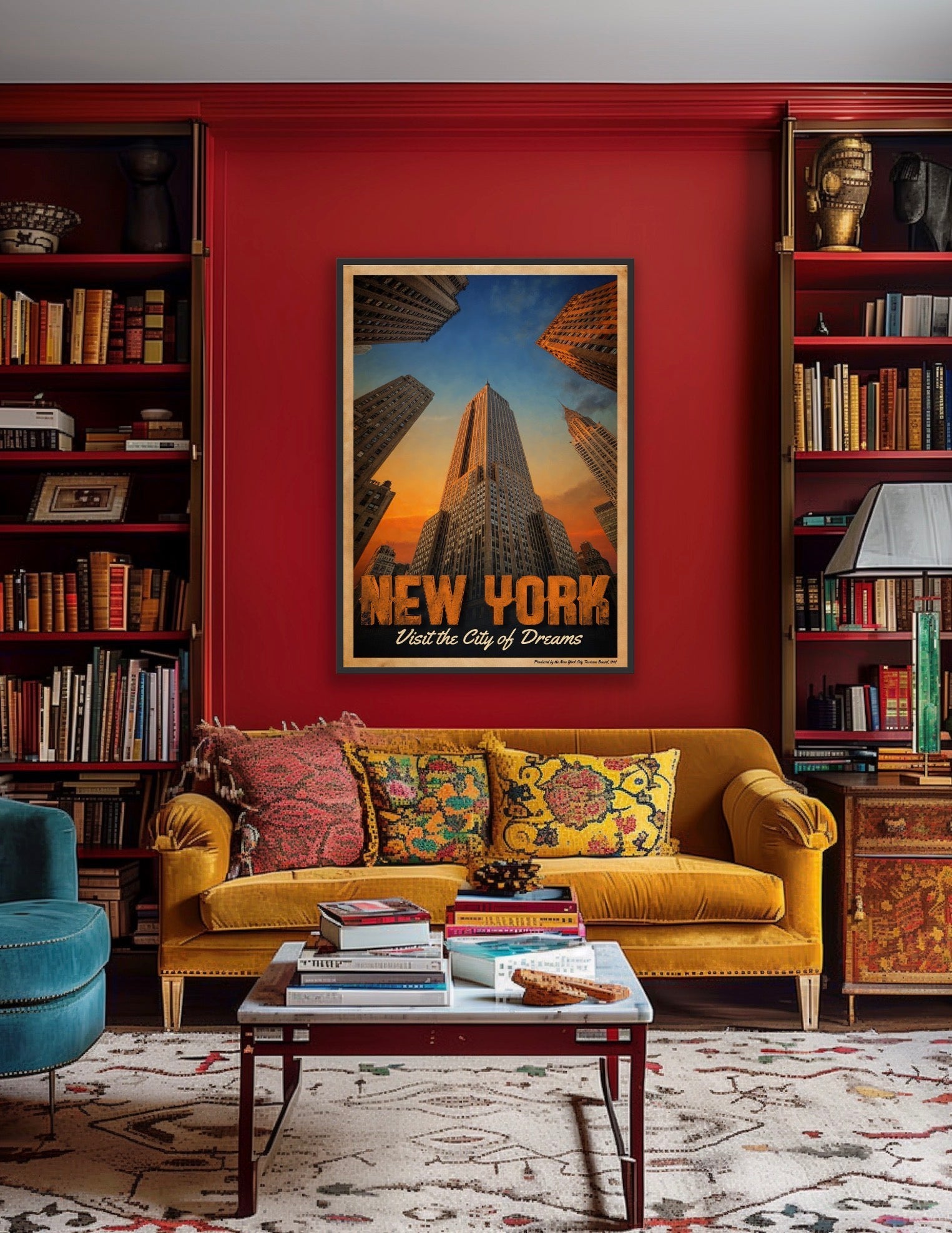 SKY'S THE LIMIT | New York Fine Art Poster | PlasteringPosters.com
