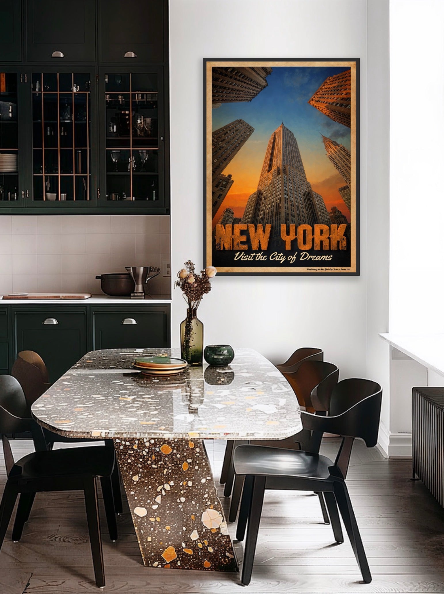 SKY'S THE LIMIT | New York Fine Art Poster | PlasteringPosters.com
