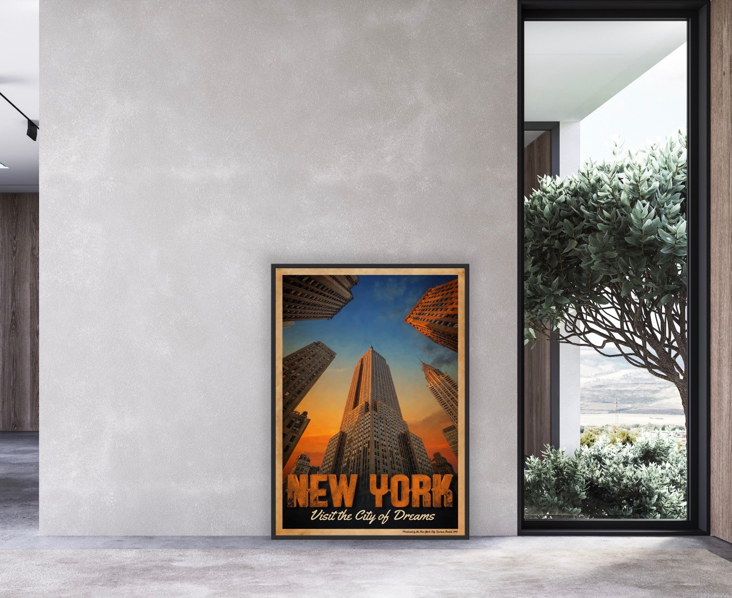 SKY'S THE LIMIT | New York Fine Art Poster | PlasteringPosters.com