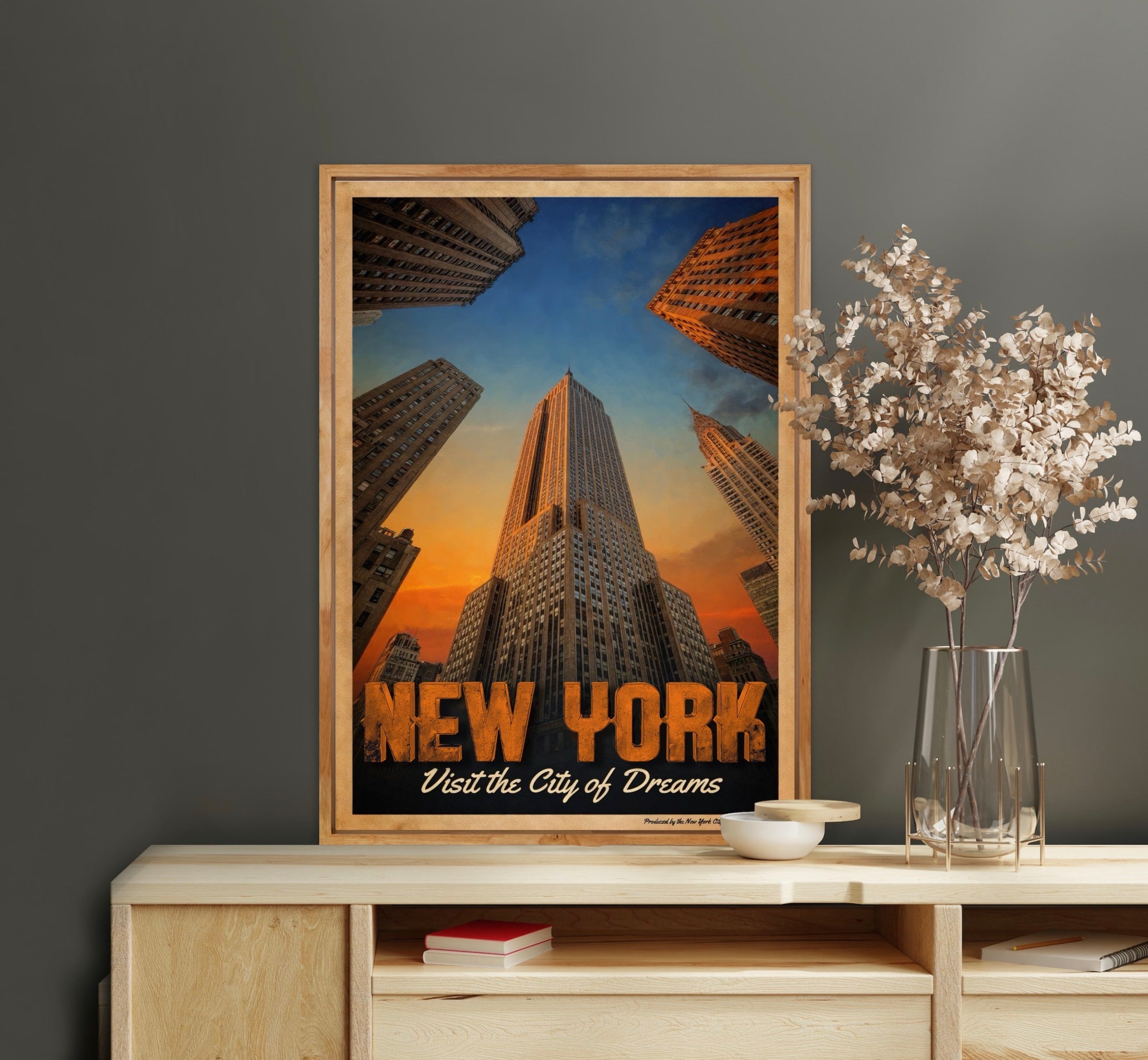SKY'S THE LIMIT | New York Fine Art Poster | PlasteringPosters.com