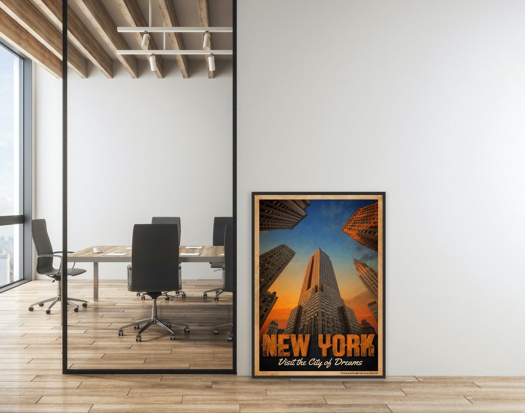 SKY'S THE LIMIT | New York Fine Art Poster | PlasteringPosters.com
