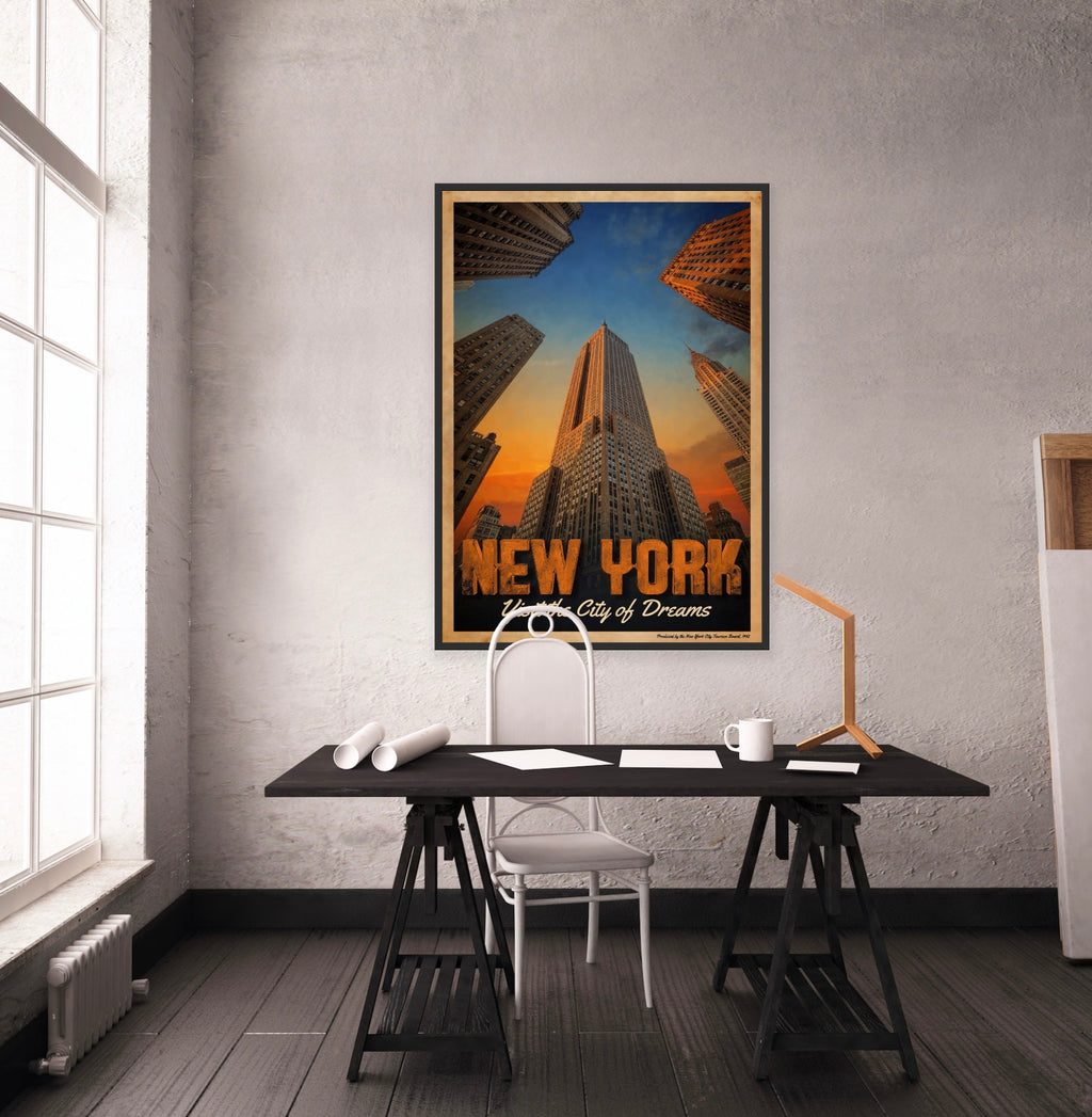 SKY'S THE LIMIT | New York Fine Art Poster | PlasteringPosters.com
