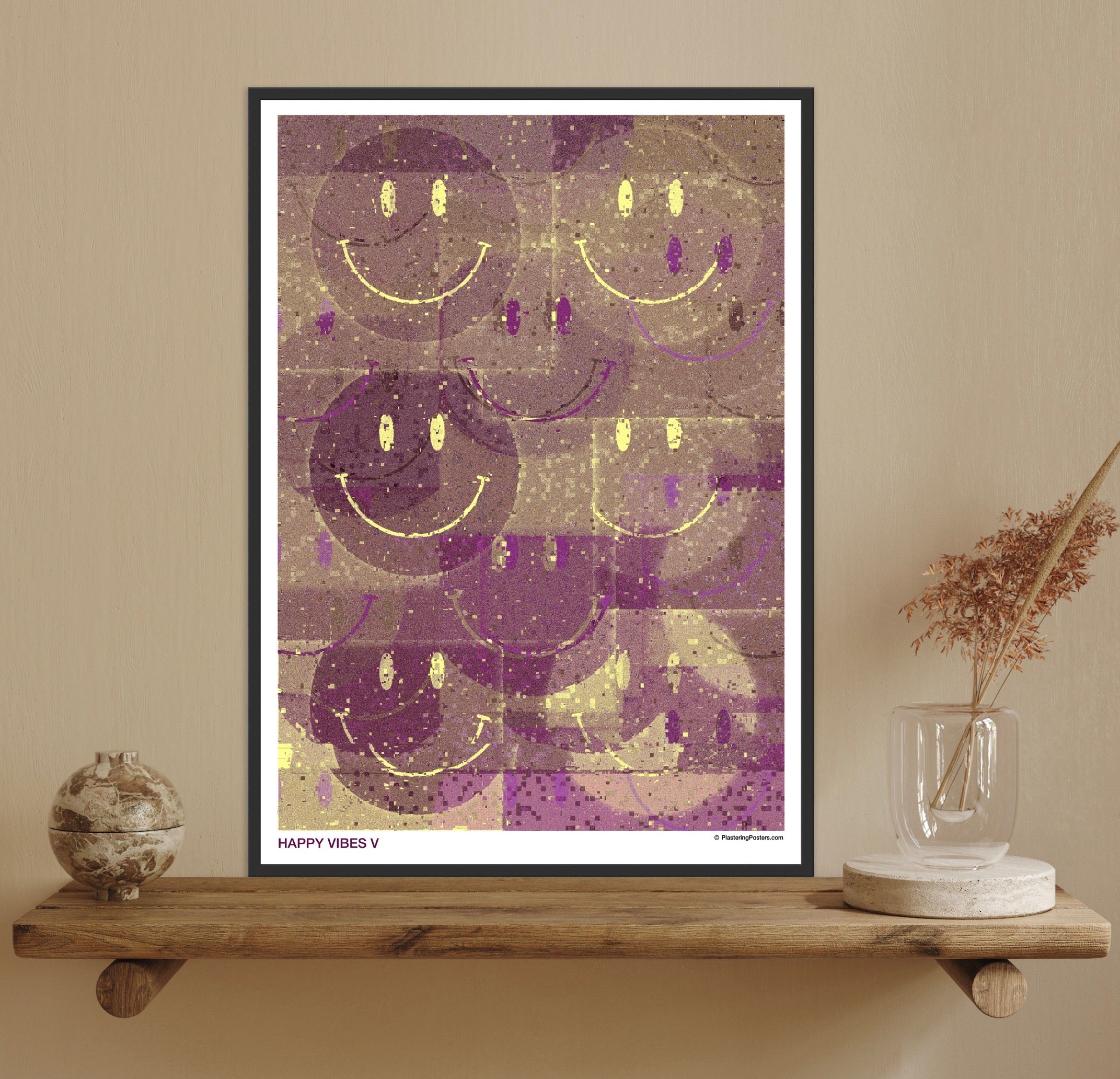 HAPPY VIBES V - PlasteringPosters.com | Fine Art Printed Poster
