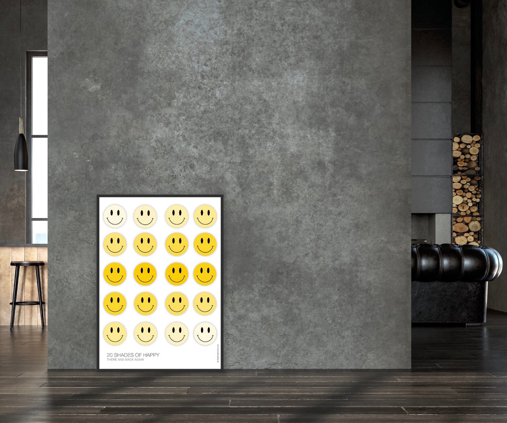 20 SHADES OF HAPPY – There and Back Again | PlasteringPosters.com | Fine Art Printed Poster