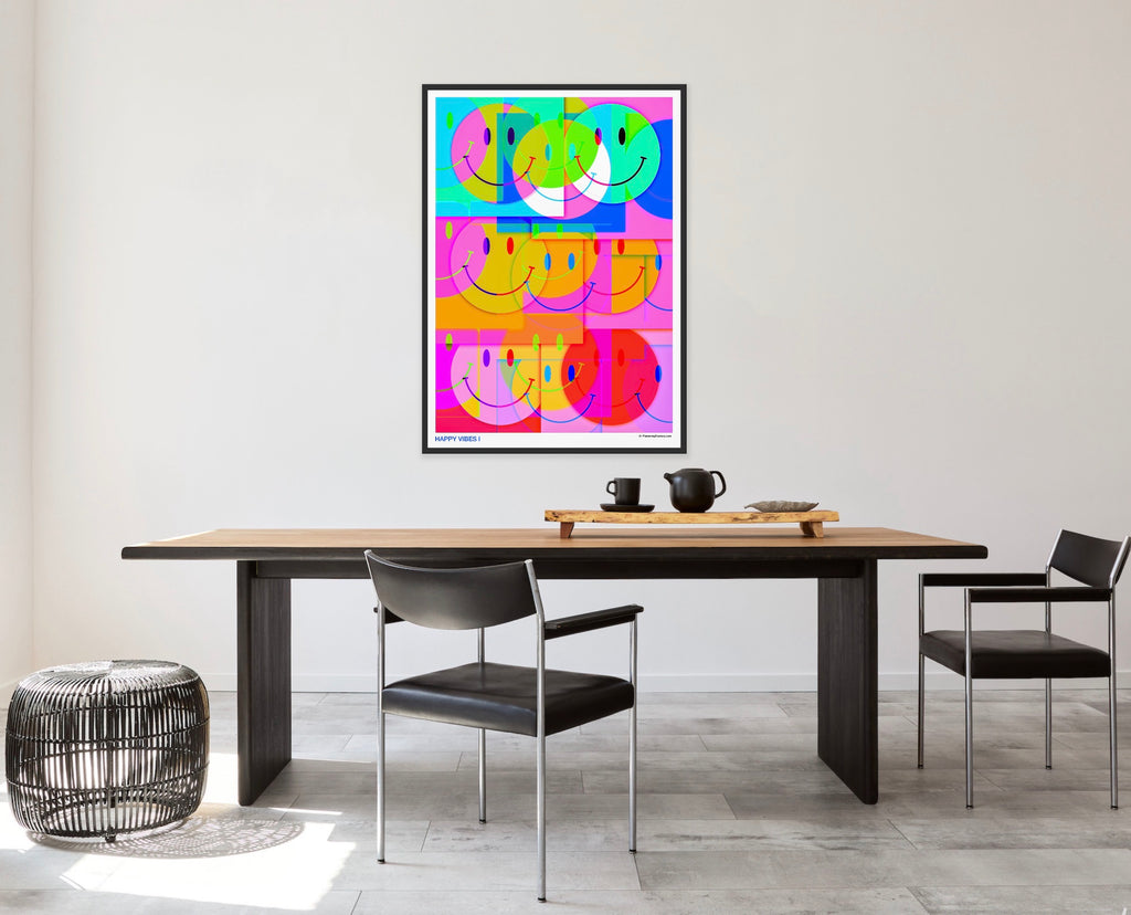 HAPPY VIBES I - PlasteringPosters.com | Fine Art Printed Poster