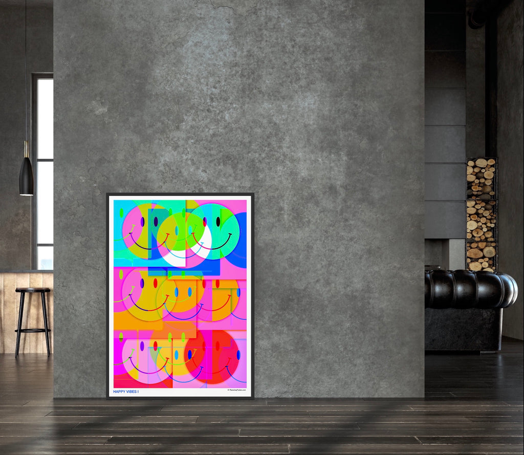 HAPPY VIBES I - PlasteringPosters.com | Fine Art Printed Poster