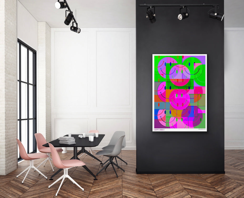 HAPPY VIBES II - PlasteringPosters.com | Fine Art Printed Poster