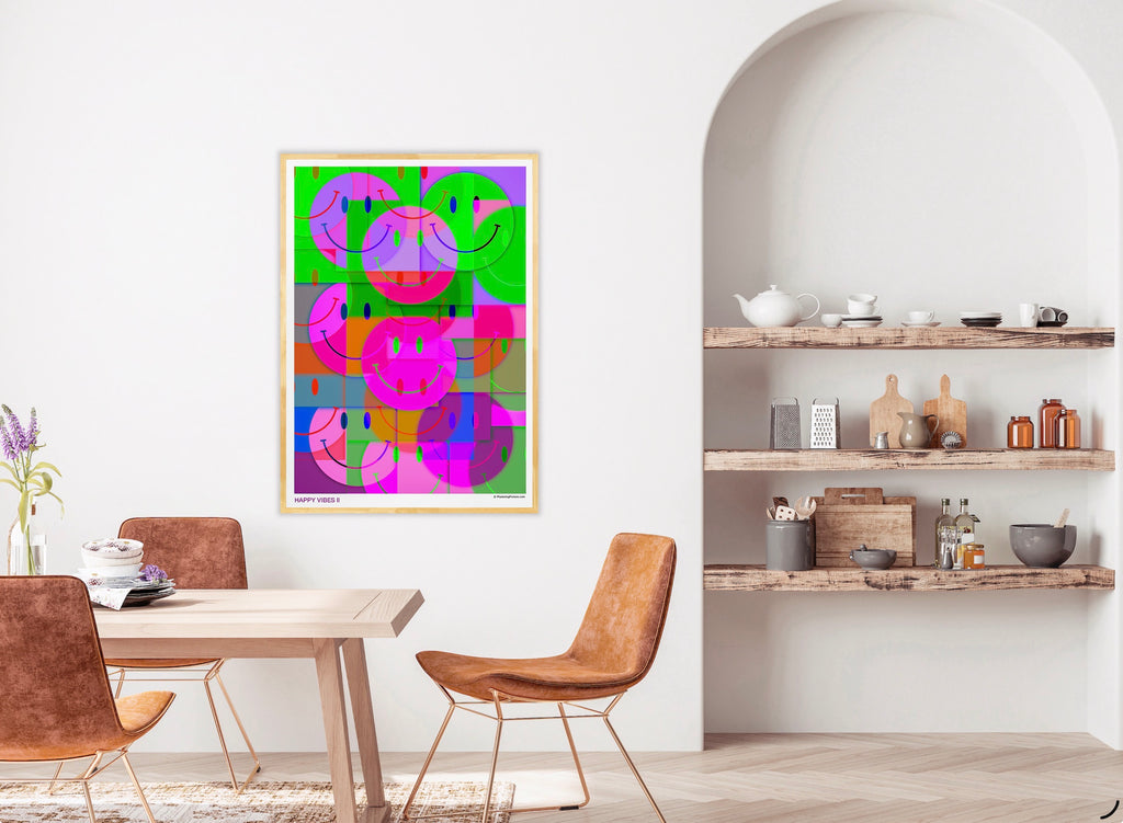 HAPPY VIBES II - PlasteringPosters.com | Fine Art Printed Poster
