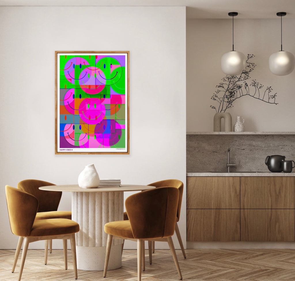 HAPPY VIBES II - PlasteringPosters.com | Fine Art Printed Poster