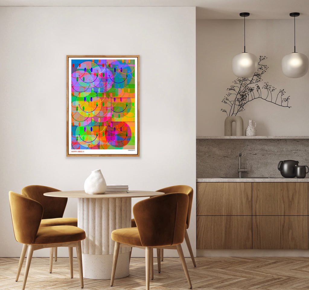 HAPPY VIBES III - PlasteringPosters.com | Fine Art Printed Posters