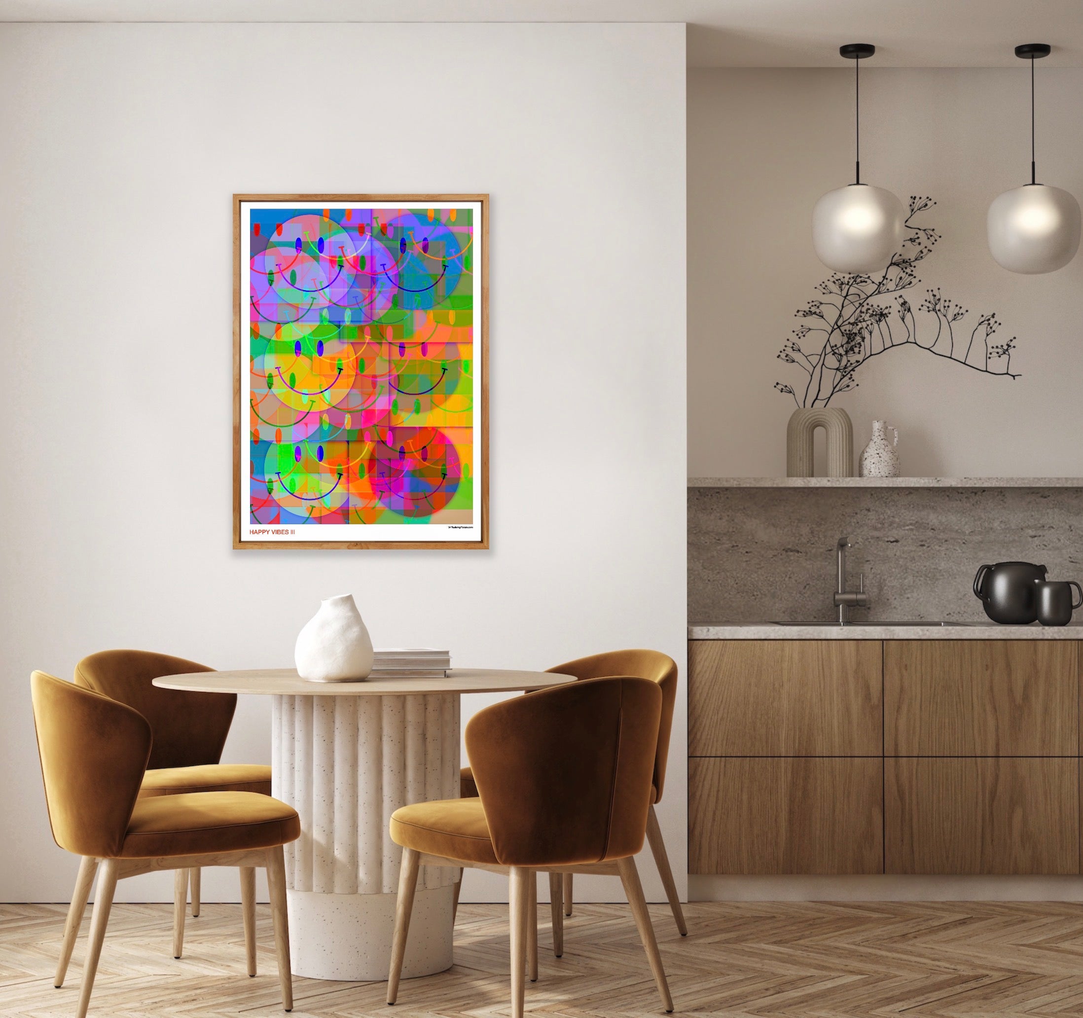 HAPPY VIBES III - PlasteringPosters.com | Fine Art Printed Posters