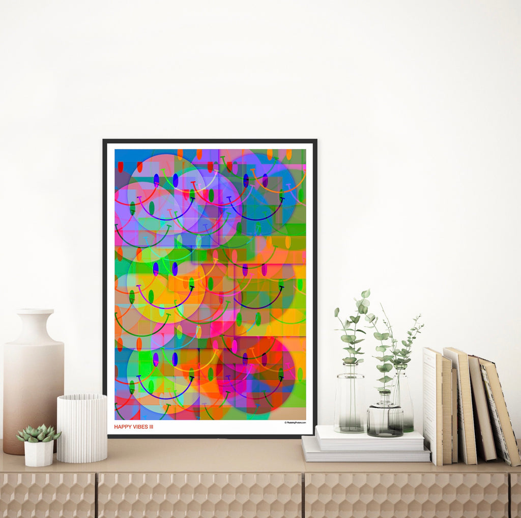 HAPPY VIBES III - PlasteringPosters.com | Fine Art Printed Posters