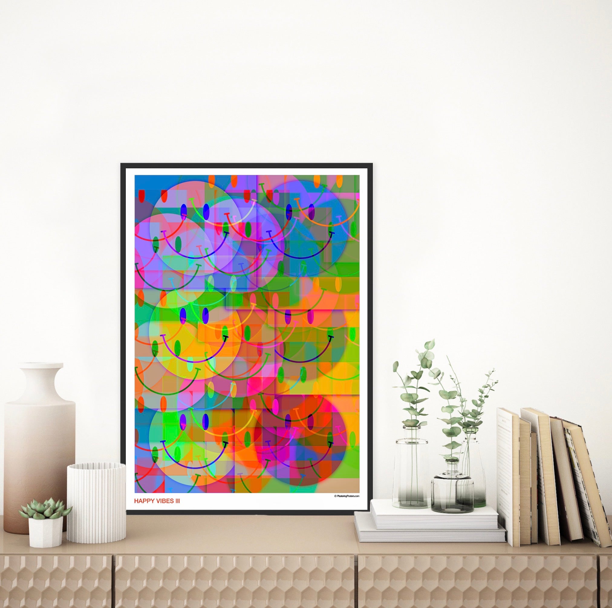 HAPPY VIBES III - PlasteringPosters.com | Fine Art Printed Posters