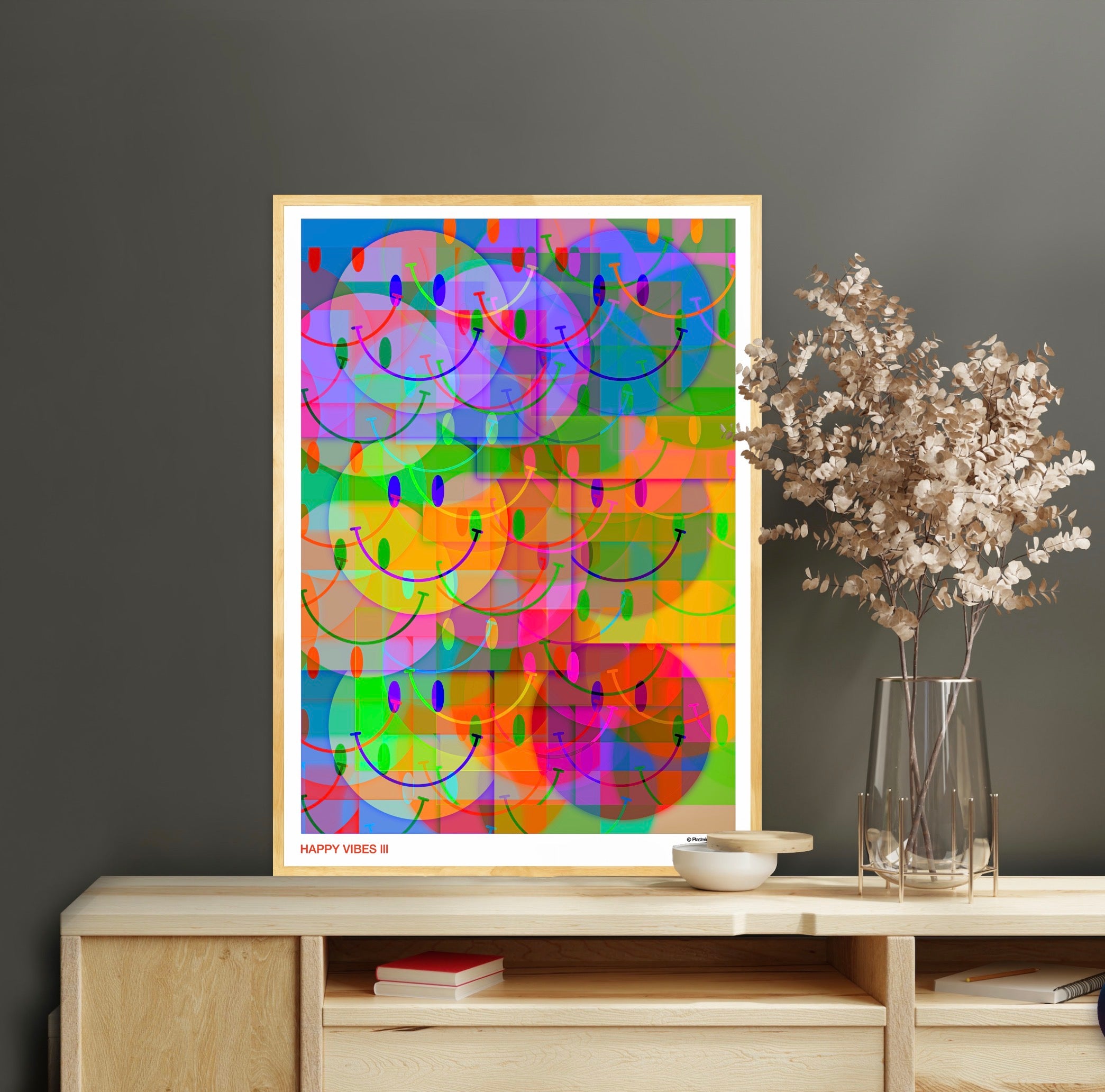 HAPPY VIBES III - PlasteringPosters.com | Fine Art Printed Posters