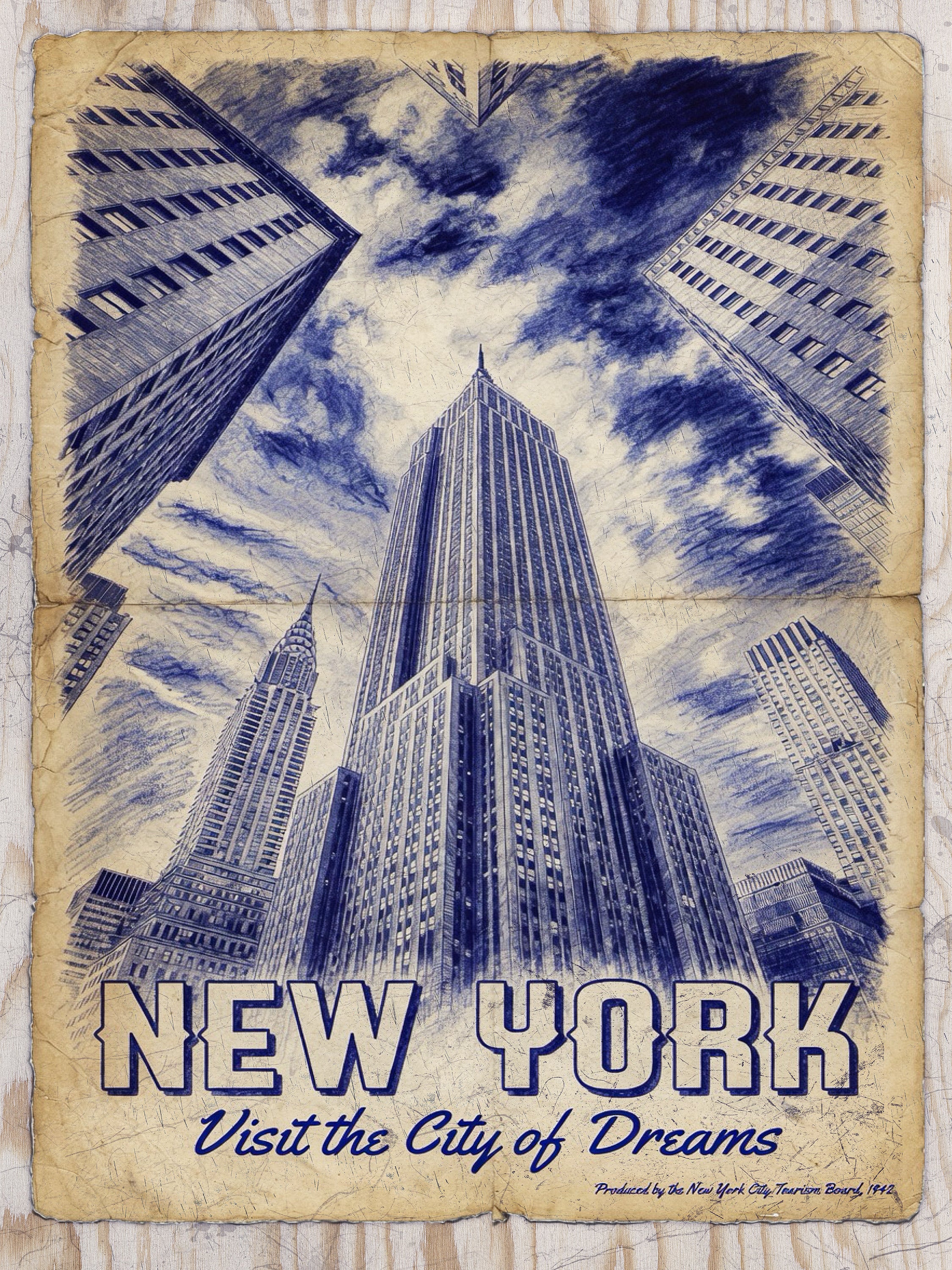 NEW YORK 2 | New York Fine Art Poster | PlasteringPosters.com