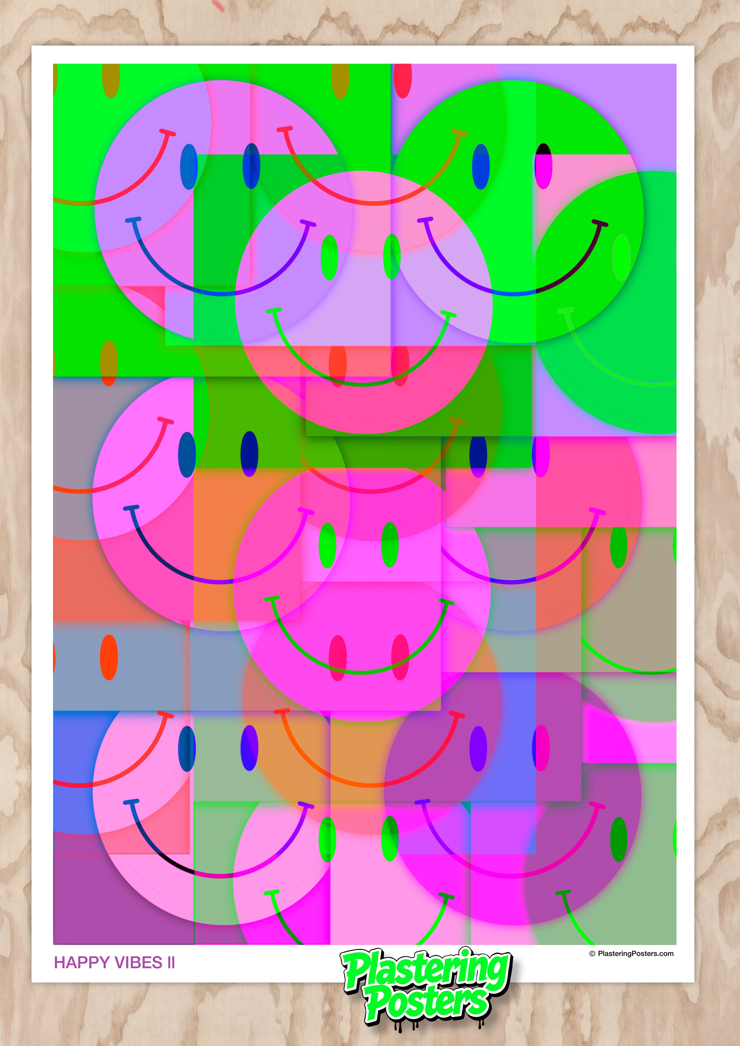 HAPPY VIBES II - PlasteringPosters.com | Fine Art Printed Poster